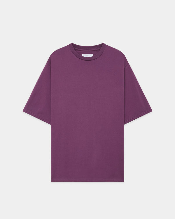40/2 ORGANIC COTTON KNIT CREW NECK TEE, Purple