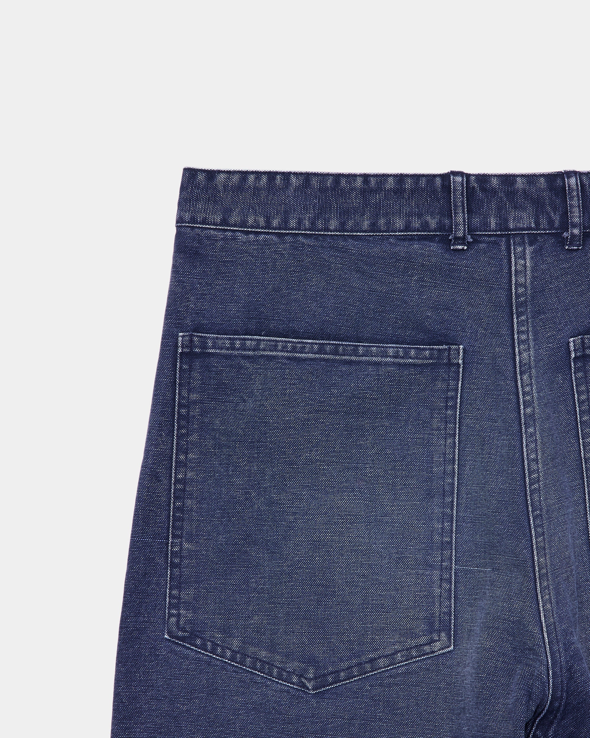 ORGANIC COTTON DUCK DOUBLE KNEE PANTS, Navy