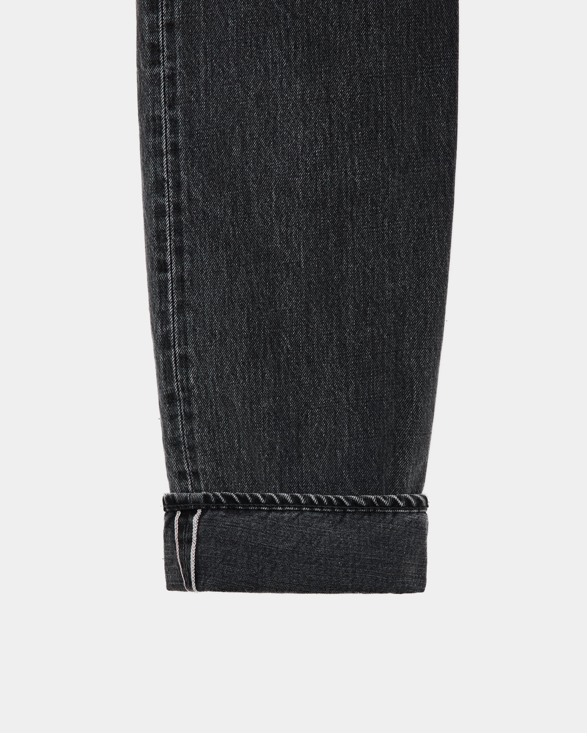 ORGANIC COTTON 13.5oz SELVEDGE DENIM COCOON FIT JEANS, Faded Black