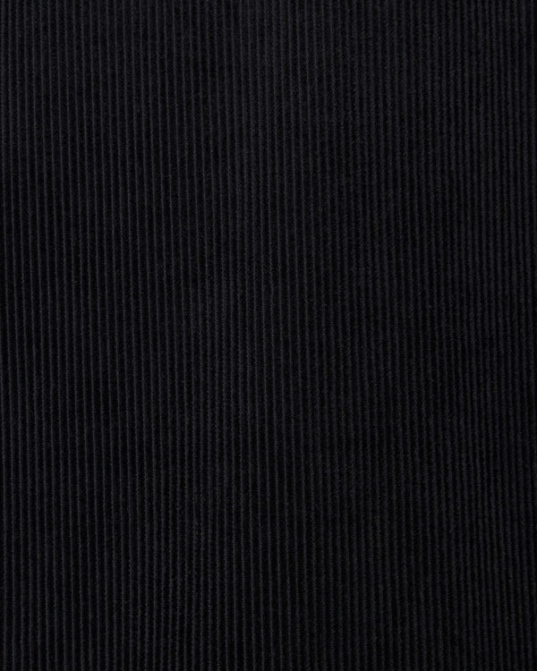 Organic Cotton 8-Wale Corduroy Western Jacket, Black