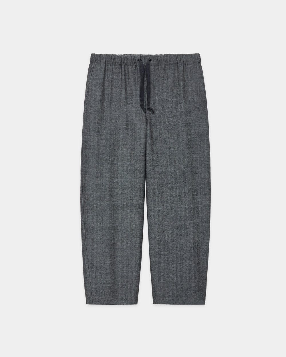 ウールサージ ワッシャータンブラー / コクーンワイドイージーパンツ, Herringbone