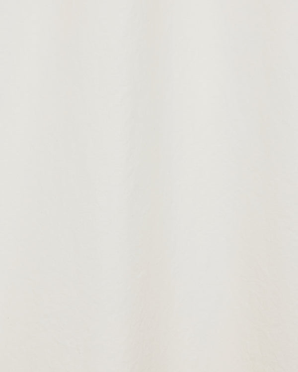 Organic Cotton Silk Typewriter Cloth Regular Collar Shirt, White