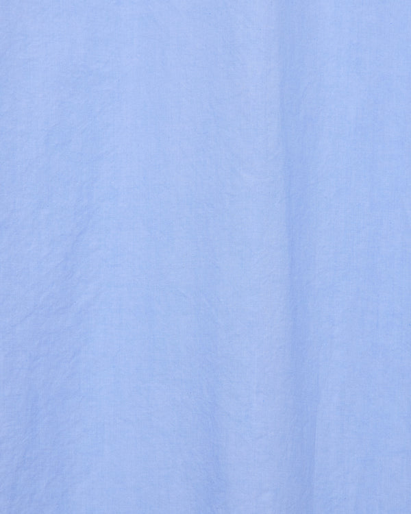 Organic Cotton Silk Typewriter Cloth Regular Collar Shirt, Saxe