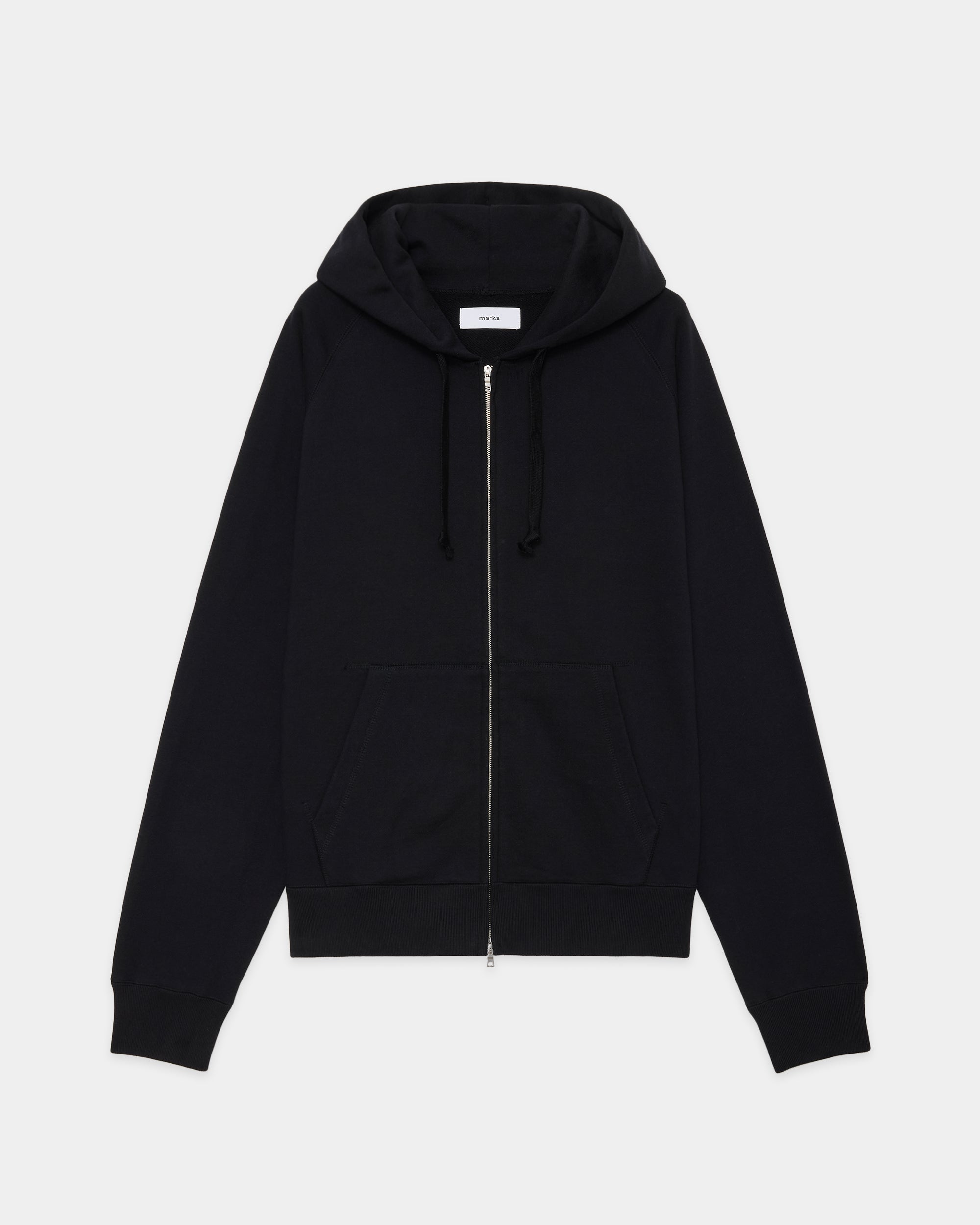 20/10 Recycle Suvin Organic Cotton Fleece Zip Parka, Black