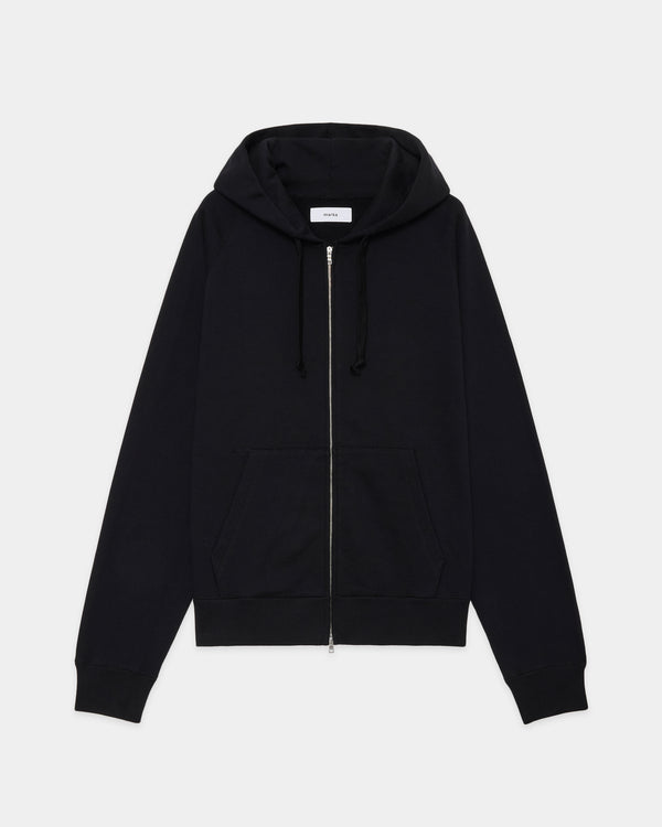 20/10 Recycle Suvin Organic Cotton Fleece Zip Parka, Black