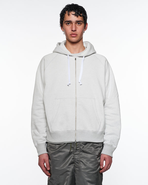20/10 Recycle Suvin Organic Cotton Fleece Zip Parka, Heather Gray