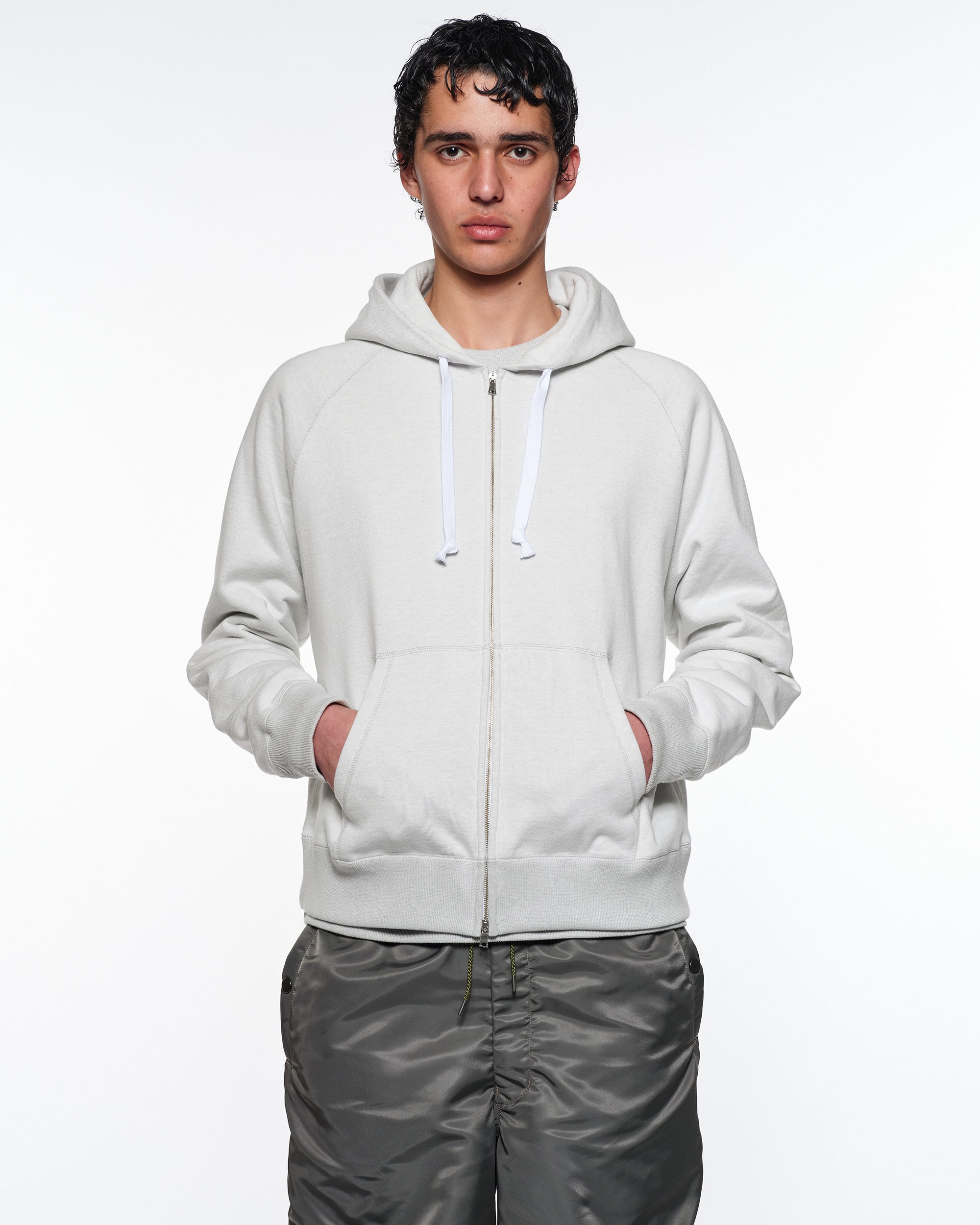 20/10 Recycle Suvin Organic Cotton Fleece Zip Parka, Heather Gray