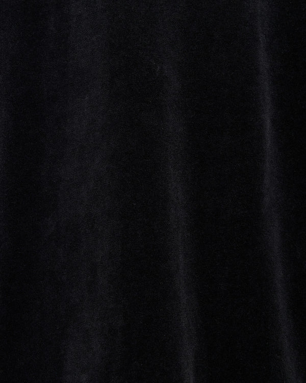 30/- Organic Cotton Velour Full Zip Track Jacket, Dark Navy