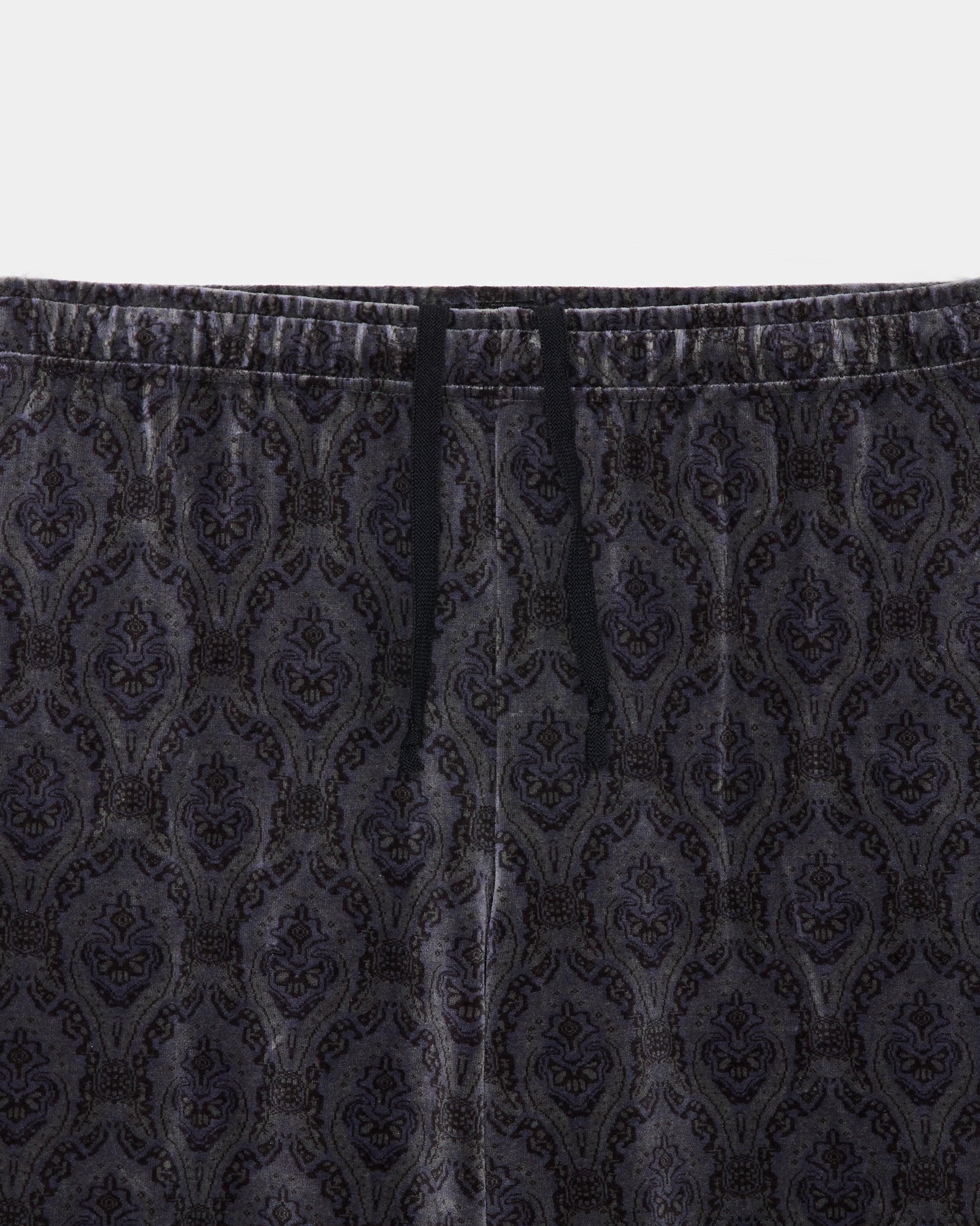 30/- Organic Cotton Velour Jacquard Track Pants, Wall Cloth