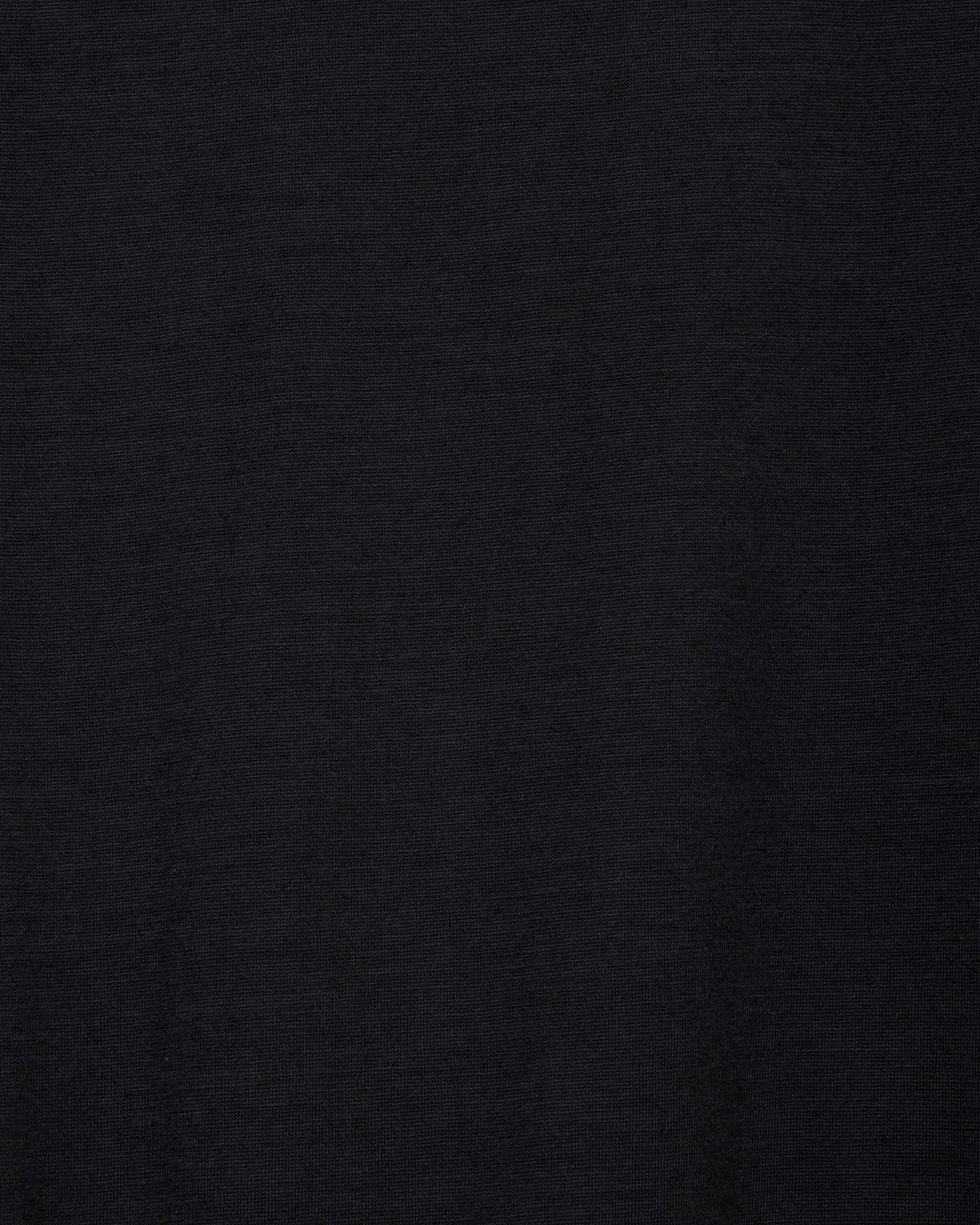 2/72 Wool Single Jersey Washable Turtle Neck, Black