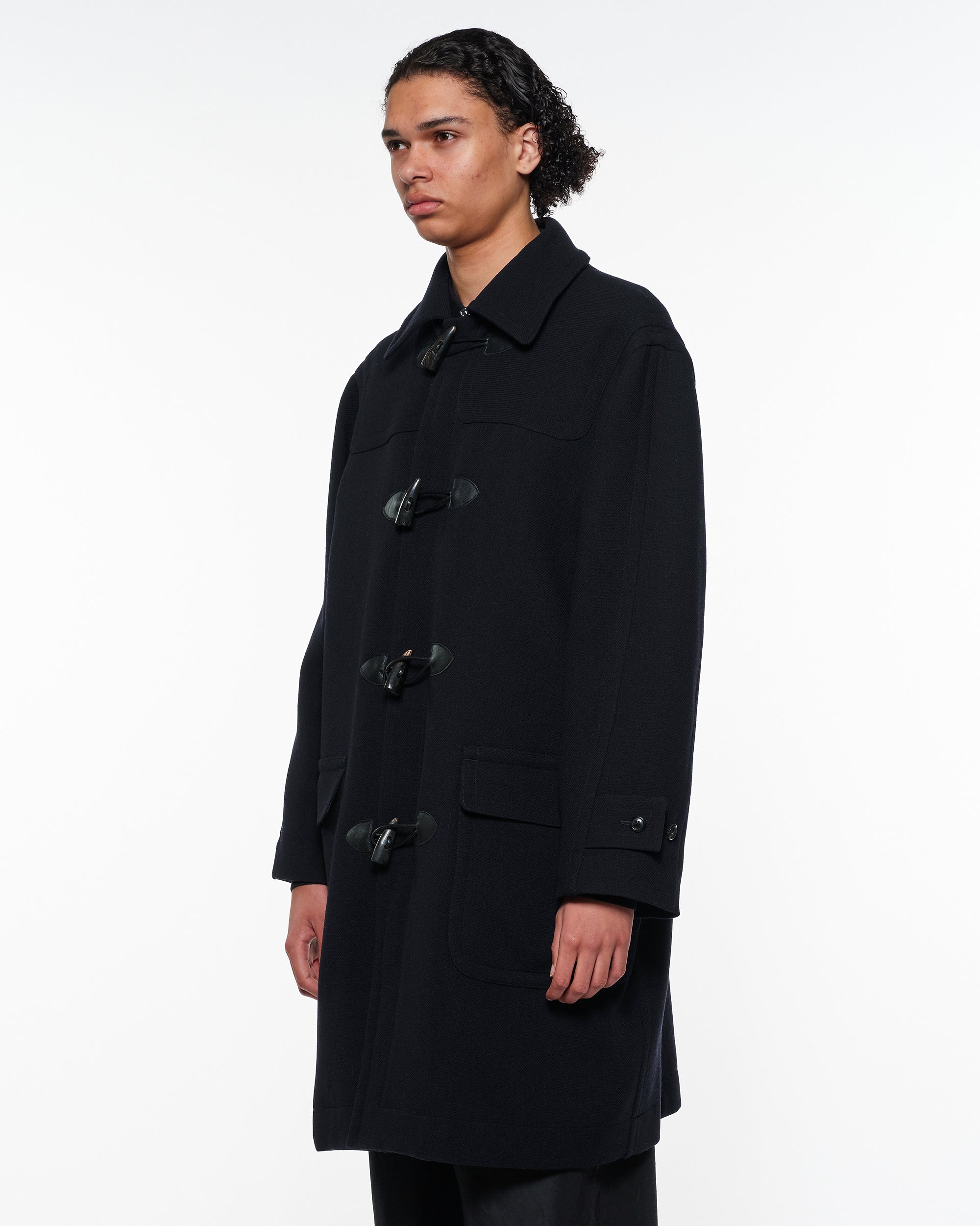 ウールヴィンテージダブルクロス / ダッフルコート, Dark Navy