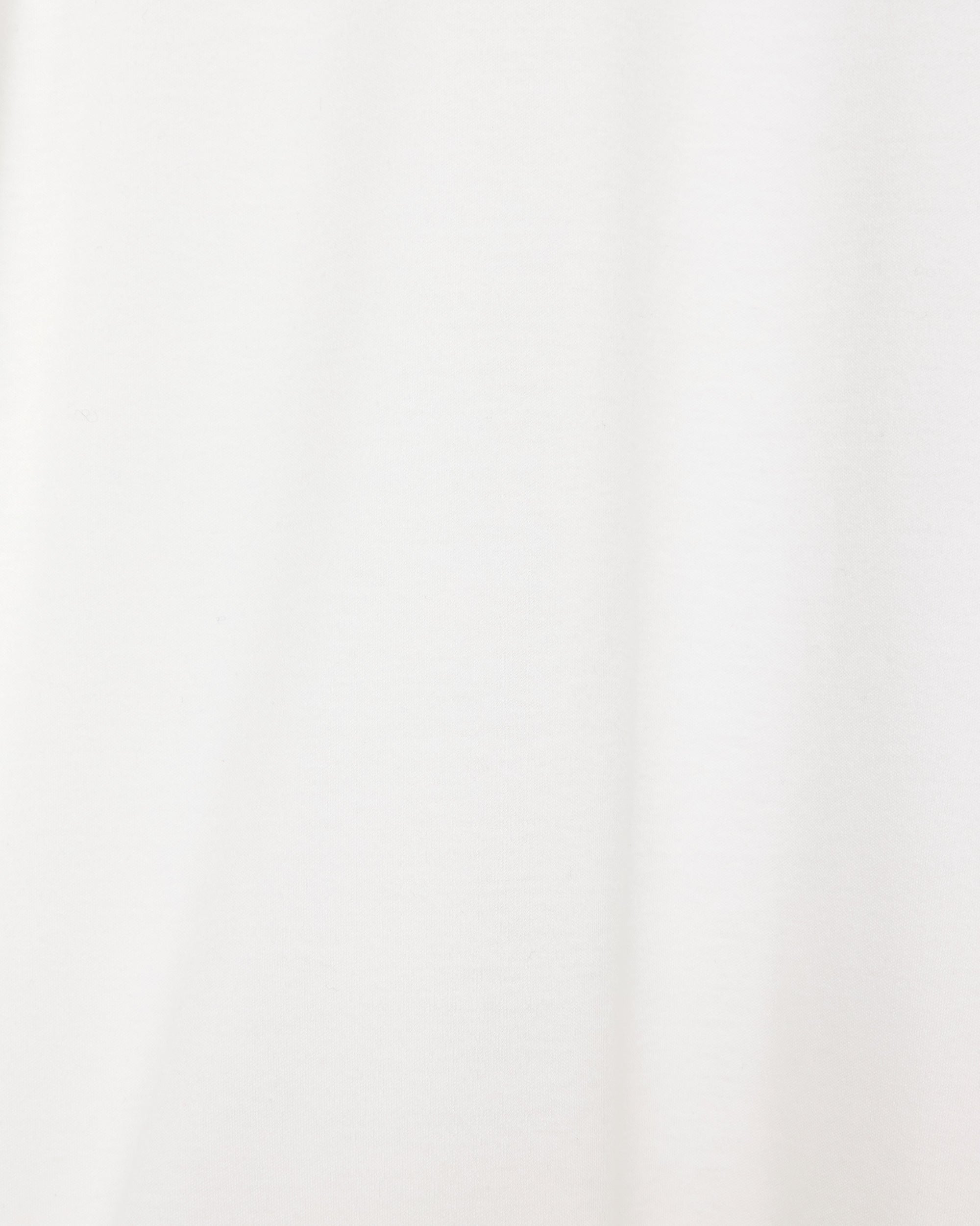 Organic Cotton Smooth Mock Neck, White