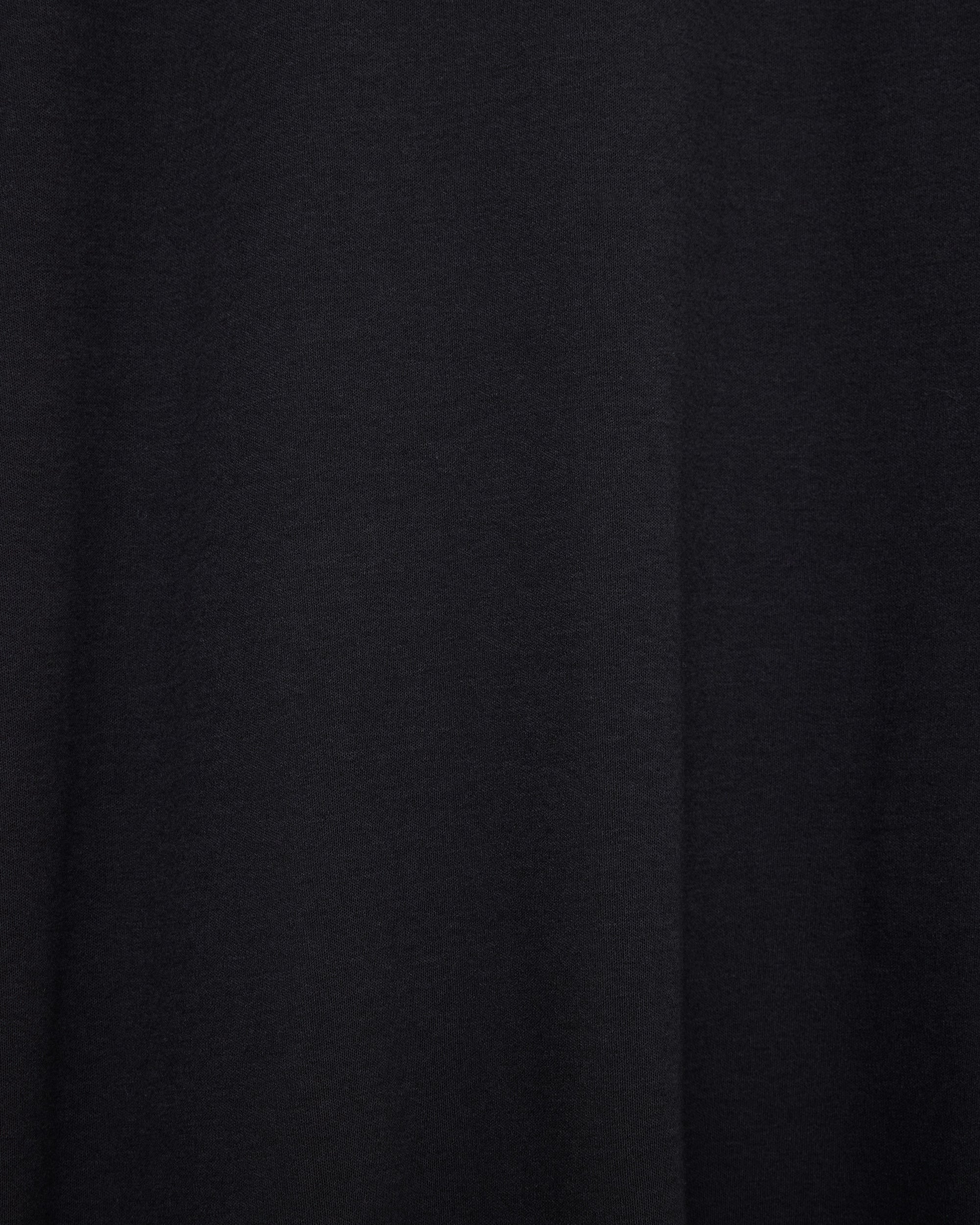 Organic Cotton Smooth Mock Neck, Black