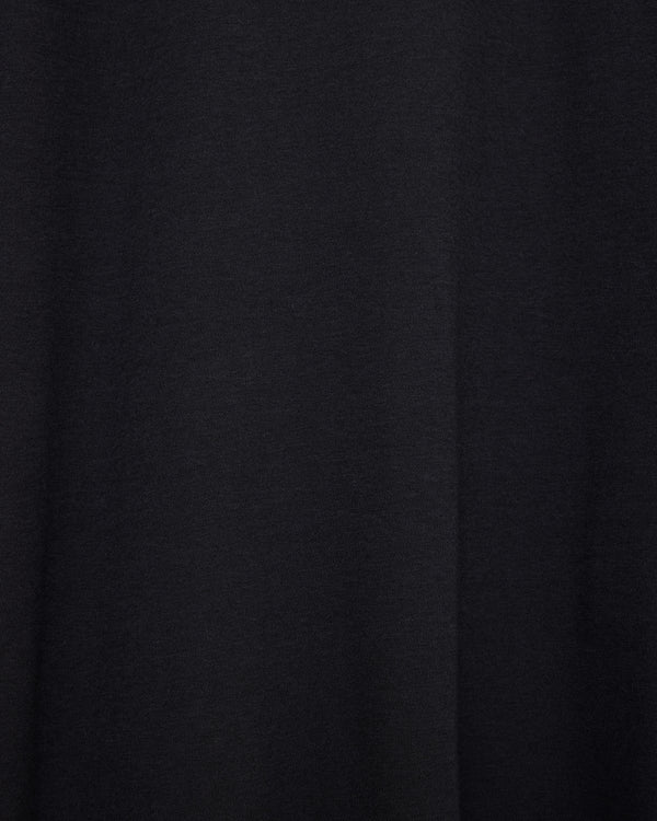 Organic Cotton Smooth Mock Neck, Black