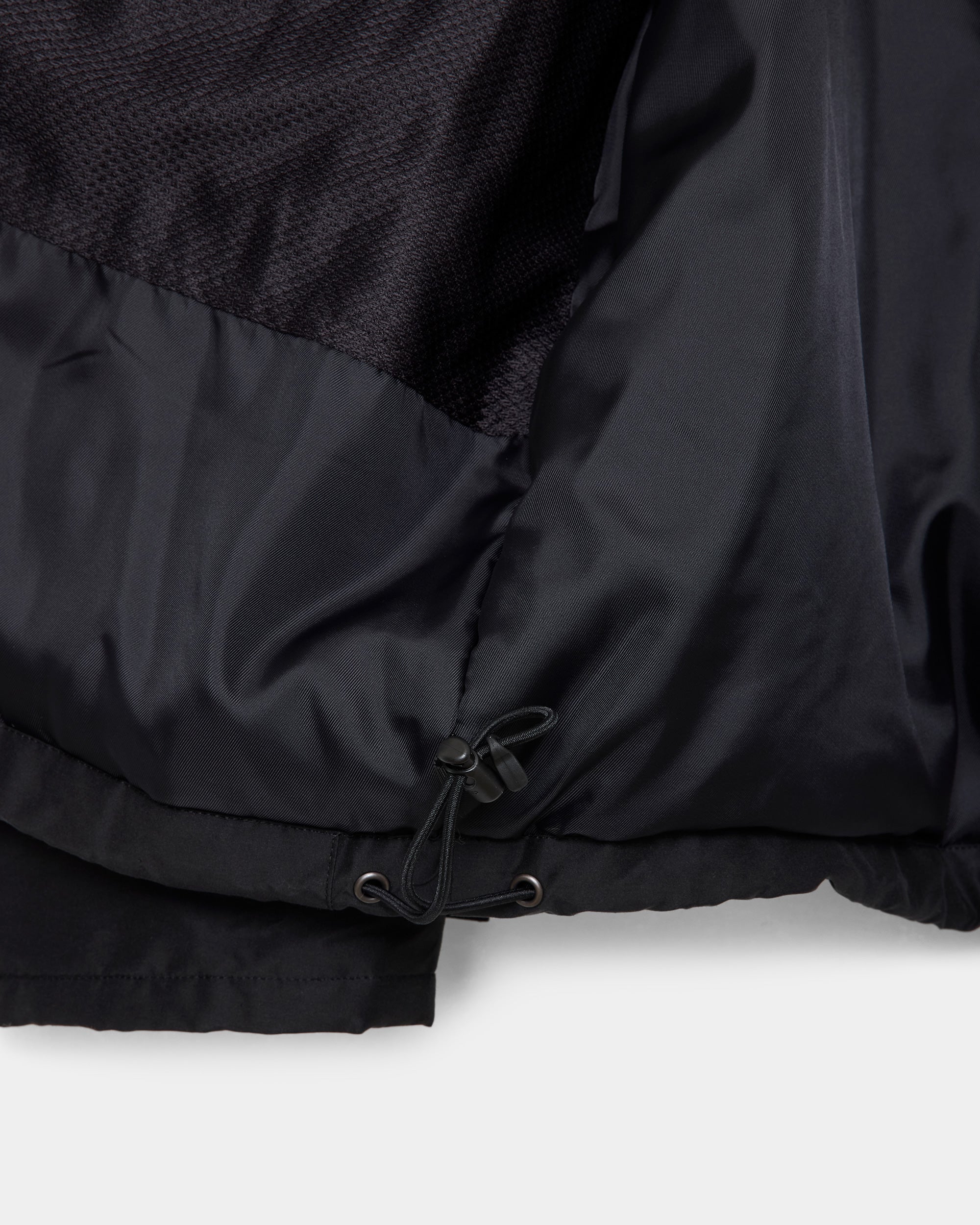 Organic Cotton Silk High Count Typewriter Puffed ECWCS Jacket, Black