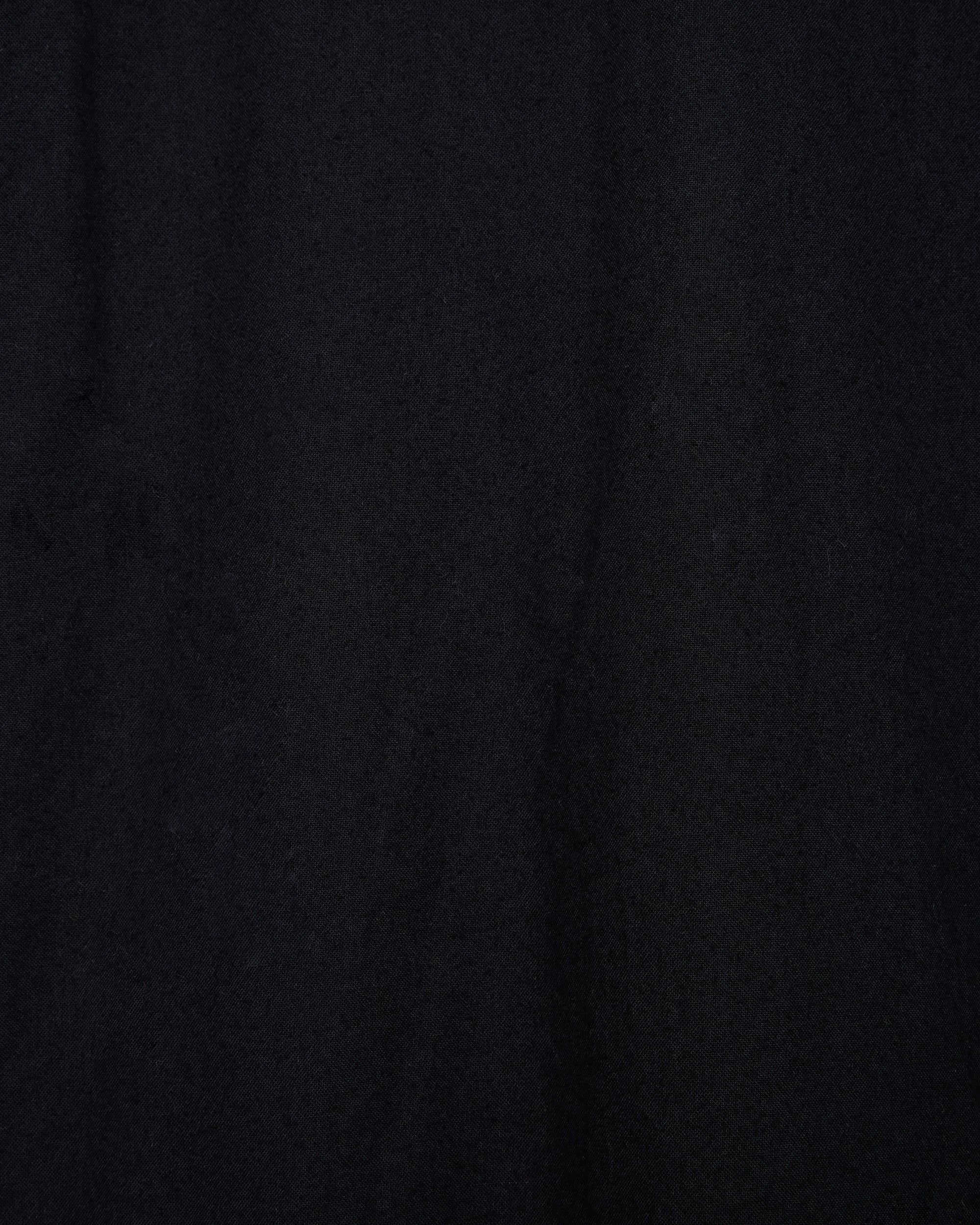 Organic Cotton Flannel Western Shirt, Black