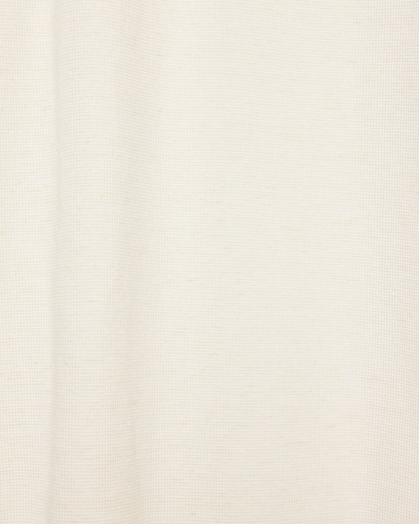 オーガニックコットンヘンプメッシュニット / クルーネックL/S Tee, White