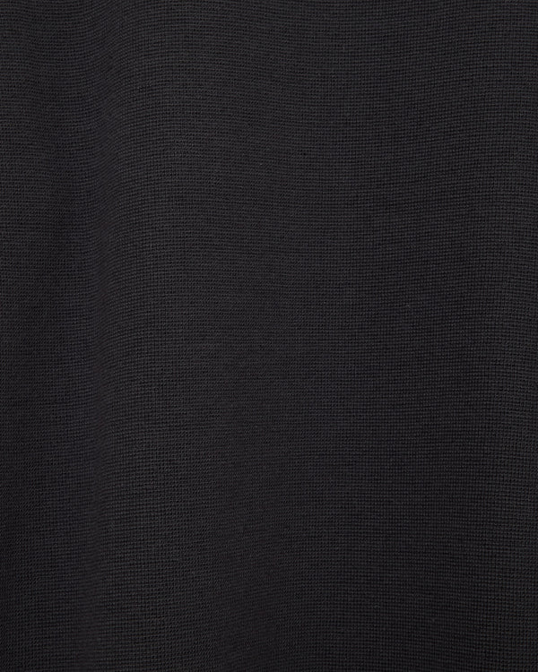 オーガニックコットンヘンプメッシュニット / クルーネックL/S Tee, Charcoal
