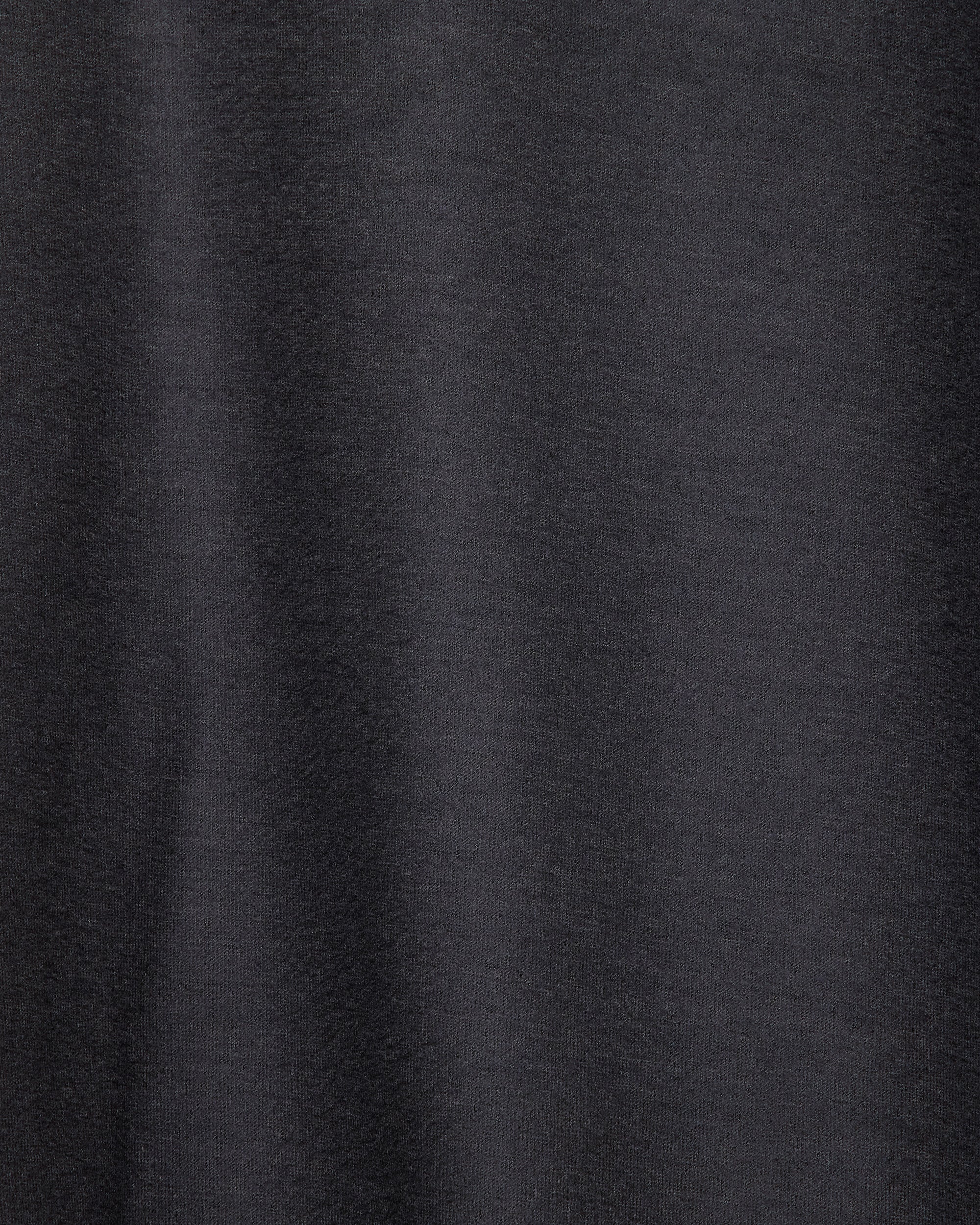 Super 140S Wool Knit Half Zip Stand Collar, Charcoal