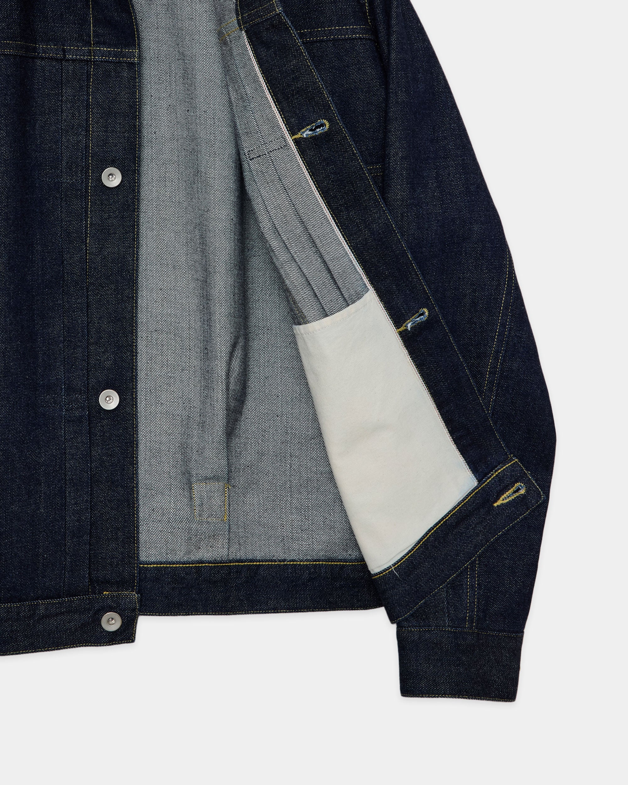 【PARKING別注】 オーガニックコットン 13.5oz セルビッチデニム / Type-1 デニムジャケット, Indigo