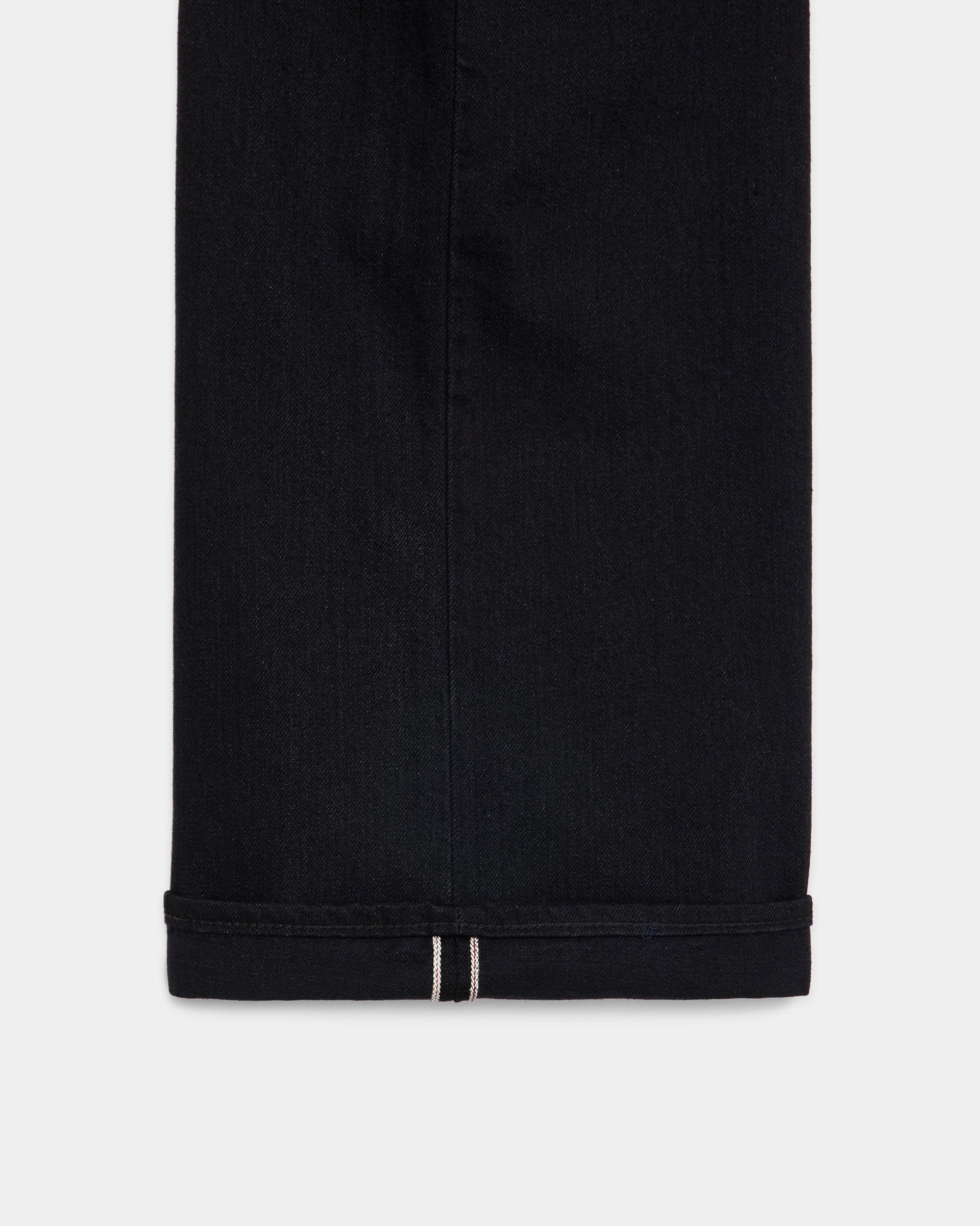 【PARKING別注】オーガニックコットン 13.5oz セルビッチデニム / ワイドレッグジーンズ, Black