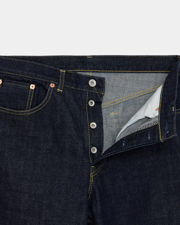 【PARKING別注】オーガニックコットン 13.5oz セルビッチデニム / ワイドレッグジーンズ, Indigo