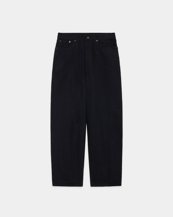 【PARKING別注】 オーガニックコットン 13.5oz セルビッチデニム / コクーンフィットジーンズ, Black