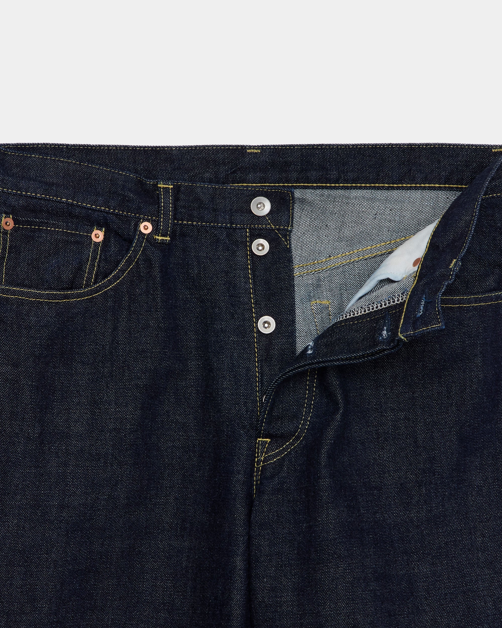【PARKING別注】 オーガニックコットン 13.5oz セルビッチデニム / Newレギュラーフィットジーンズ, Indigo