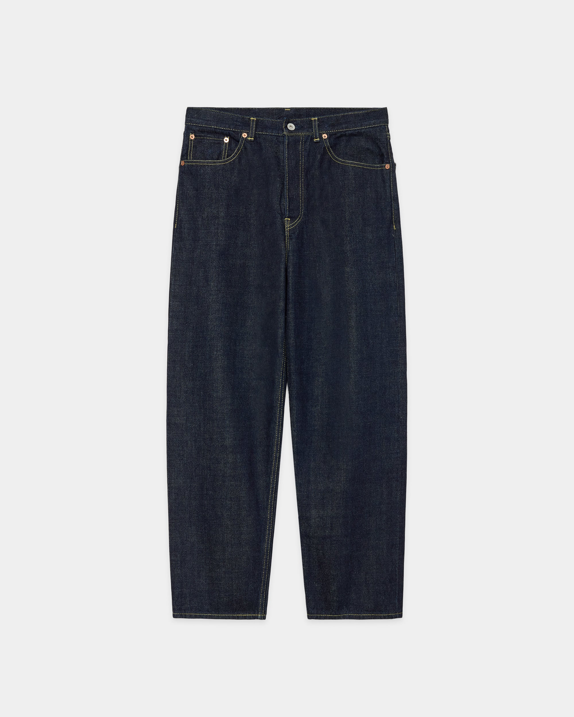 【PARKING別注】 オーガニックコットン 13.5oz セルビッチデニム / Newレギュラーフィットジーンズ, Indigo
