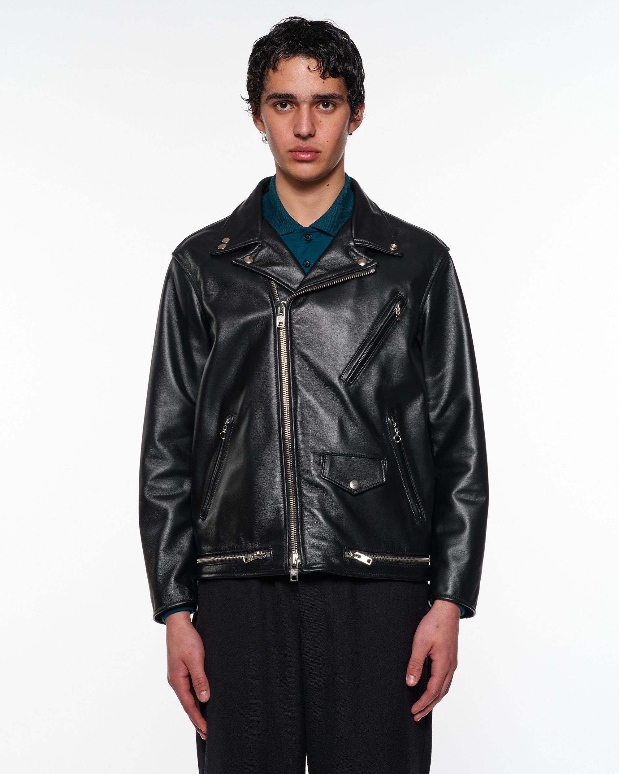 Schott x marka for ARKnets / Double Riders Jacket, Black