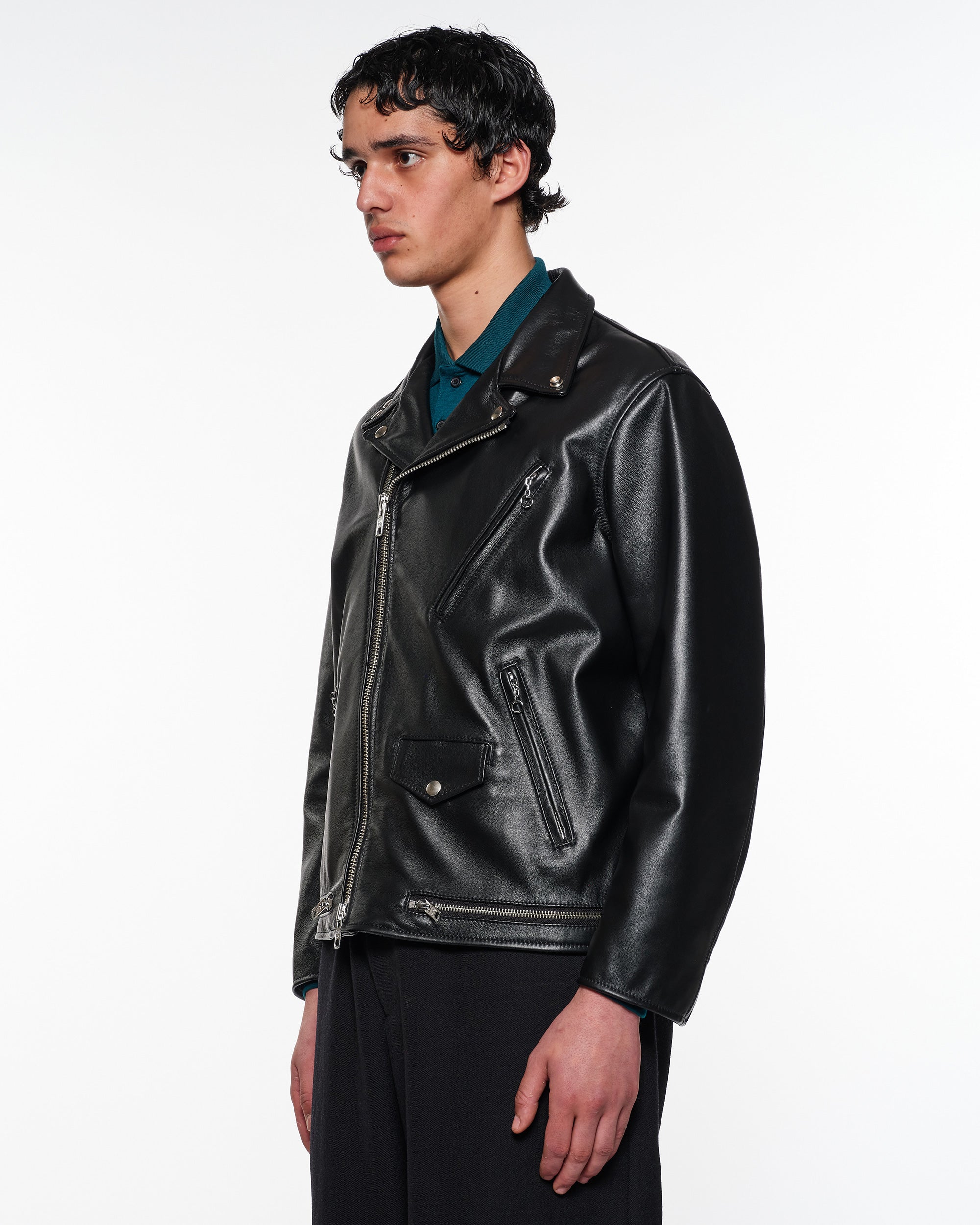 Schott x marka for ARKnets / Double Riders Jacket, Black