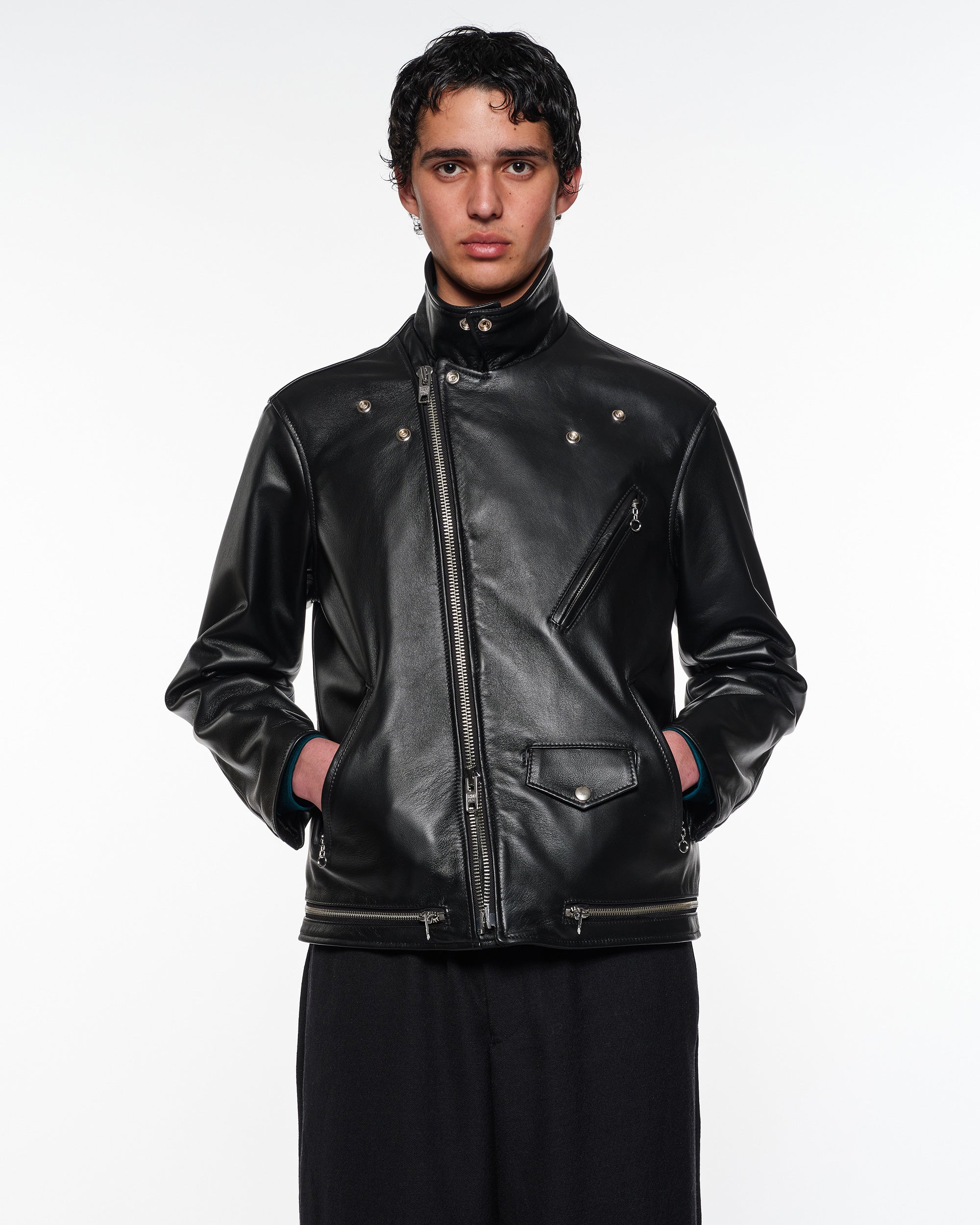 Schott x marka for ARKnets / Double Riders Jacket, Black