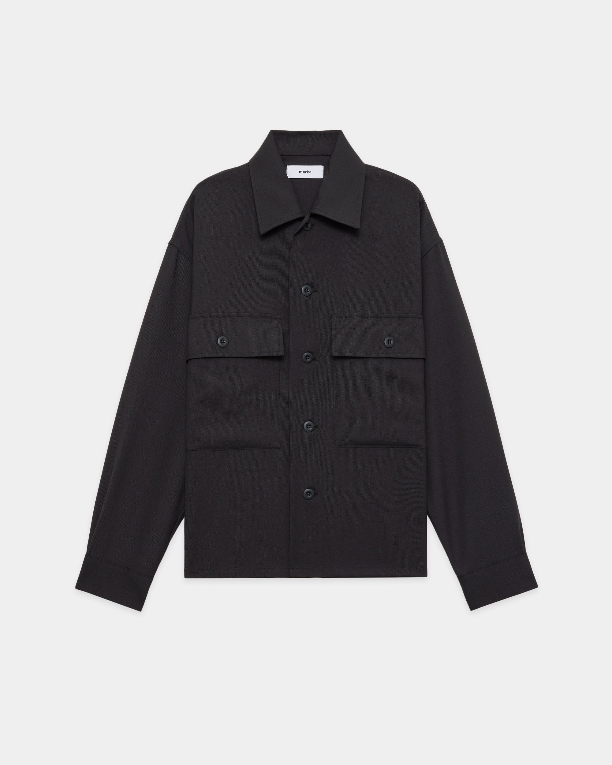 【STUDIOUS別注】 リサイクルポリエステル  ノンミュールジングウールギャバジン / CPOジャケット, Gray