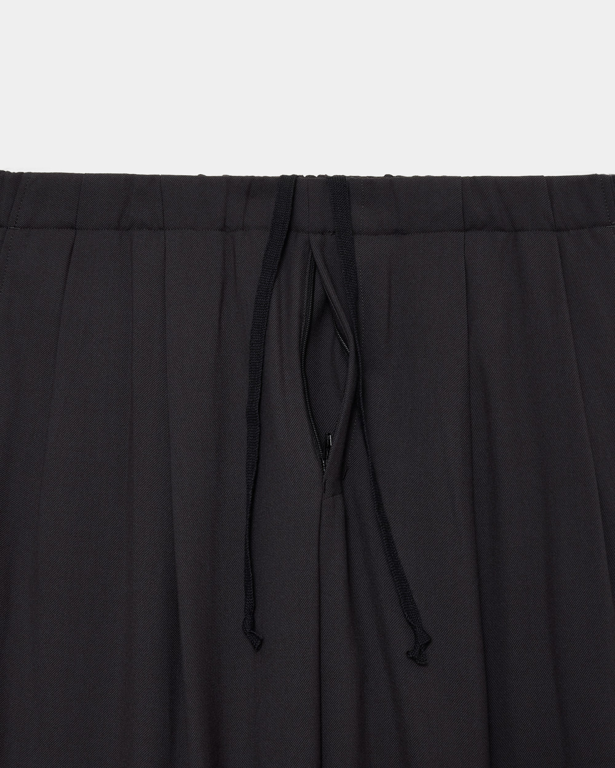 【STUDIOUS別注】 リサイクルポリエステル  ノンミュールジングウールギャバジン / ツータックストレートイージーパンツ, Gray