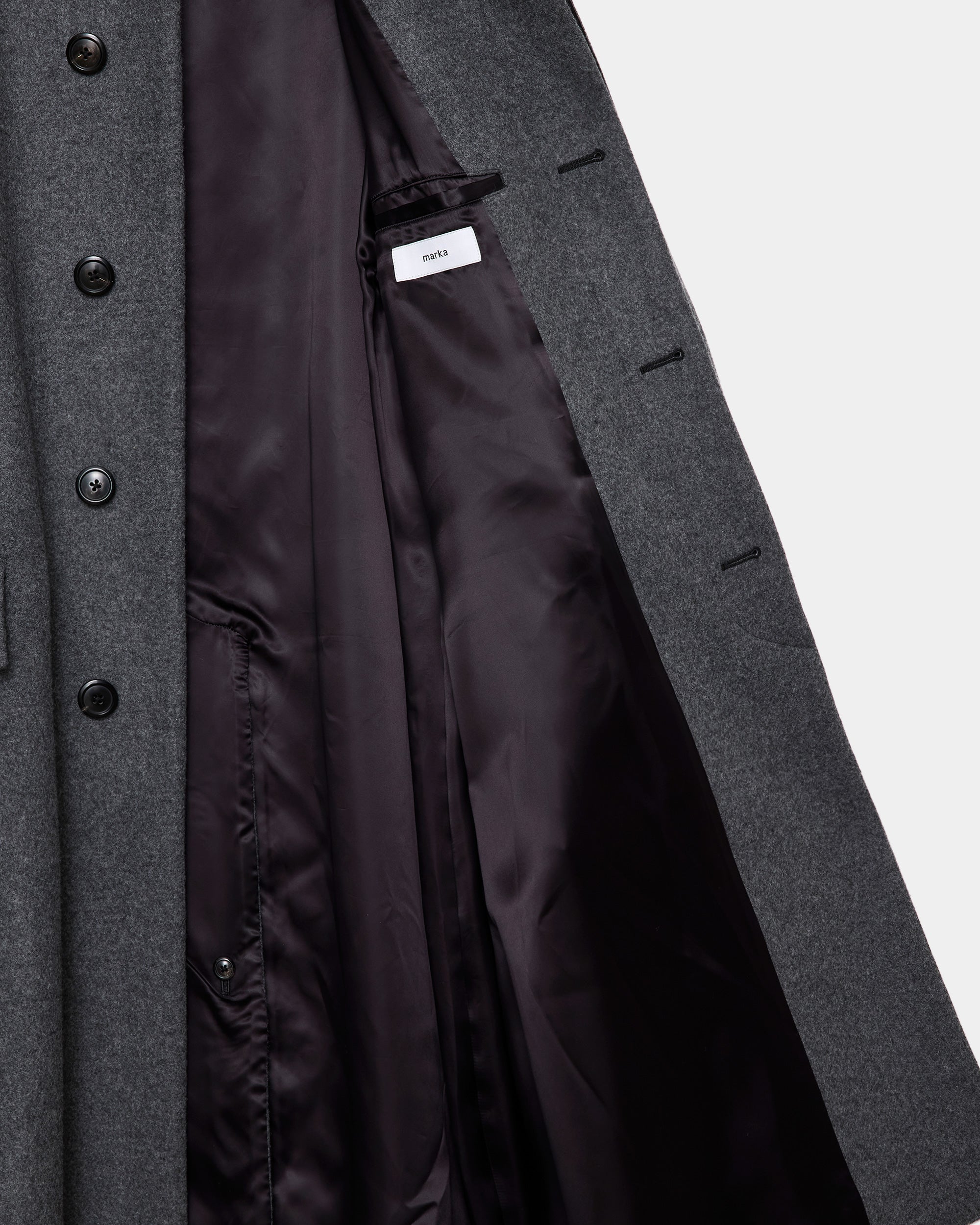 【STUDIOUS別注】 ウールメルトン / ラグランスリーブコート, Top Gray