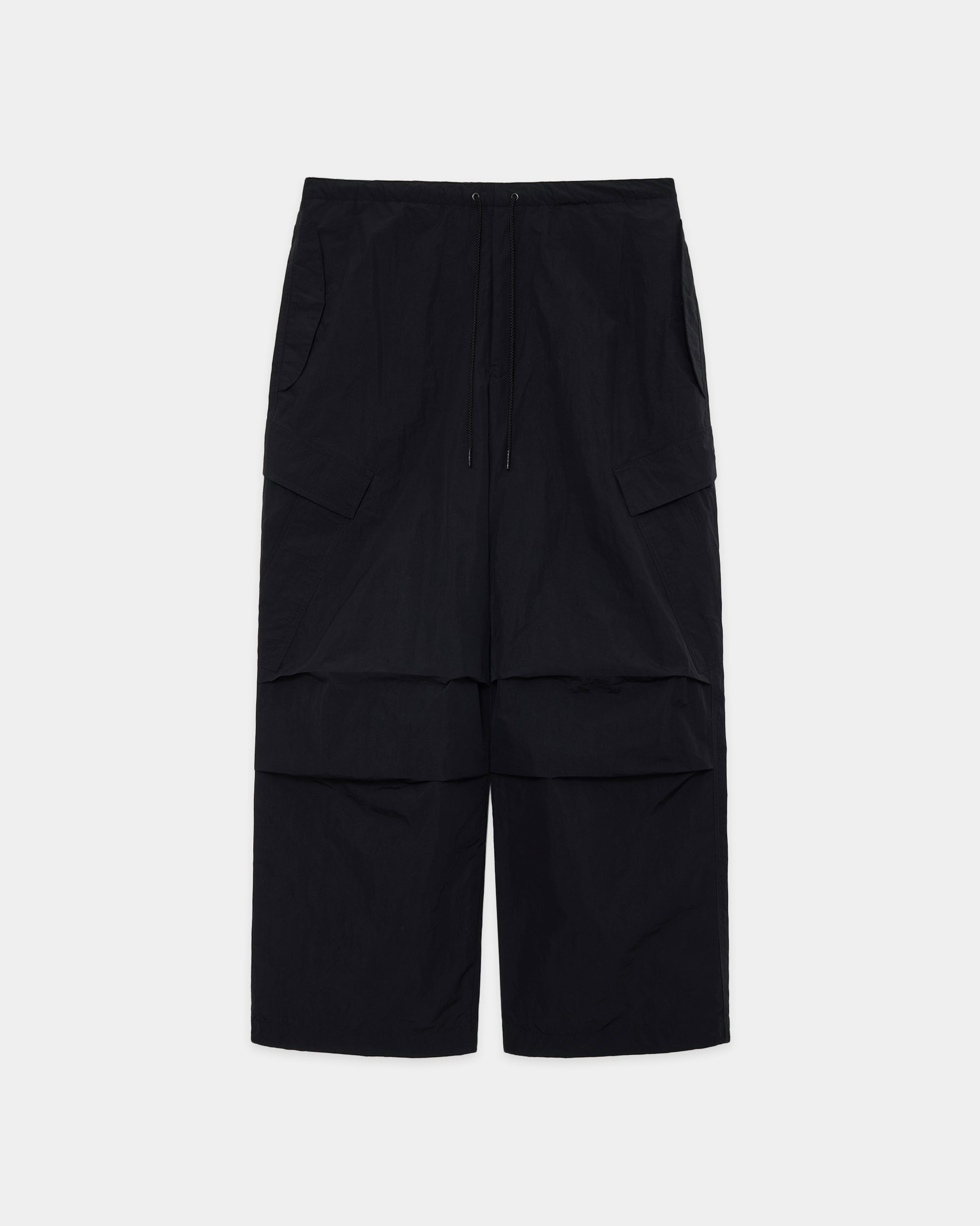 【PARKING別注】リサイクルナイロンタッサー / ライニングオーバーパンツ, Black