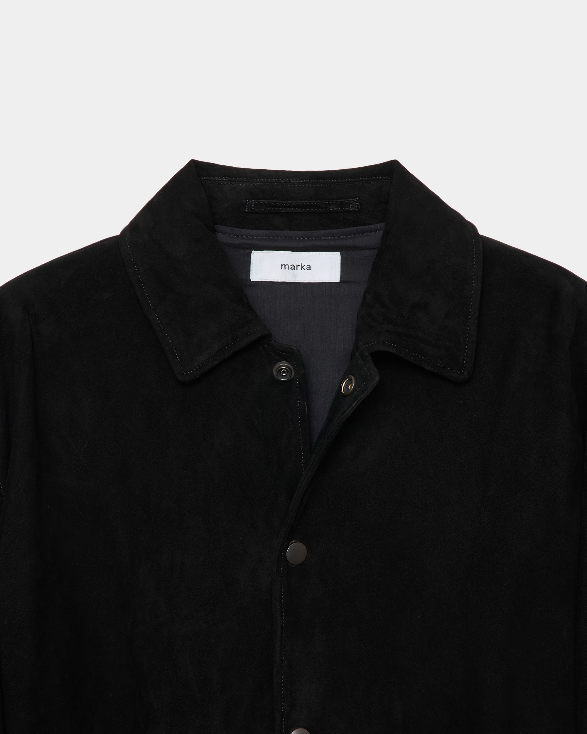 ゴートスエード / スエードコーチジャケット, Black