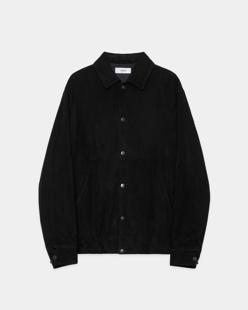 ゴートスウェード / スウェードコーチジャケット, Black