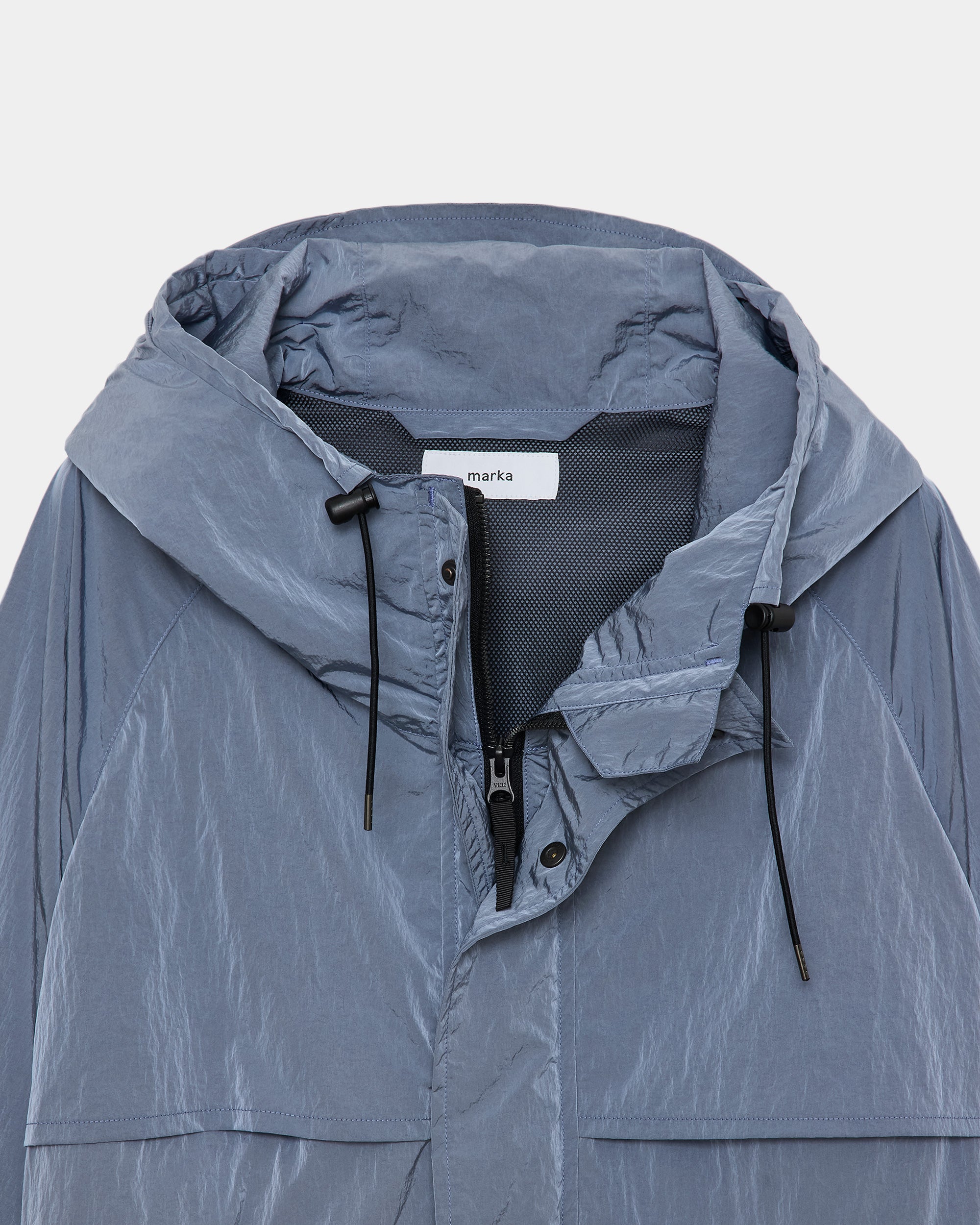 リサイクルナイロンシャンブレータフタ / フィールドパーカー, Light Blue