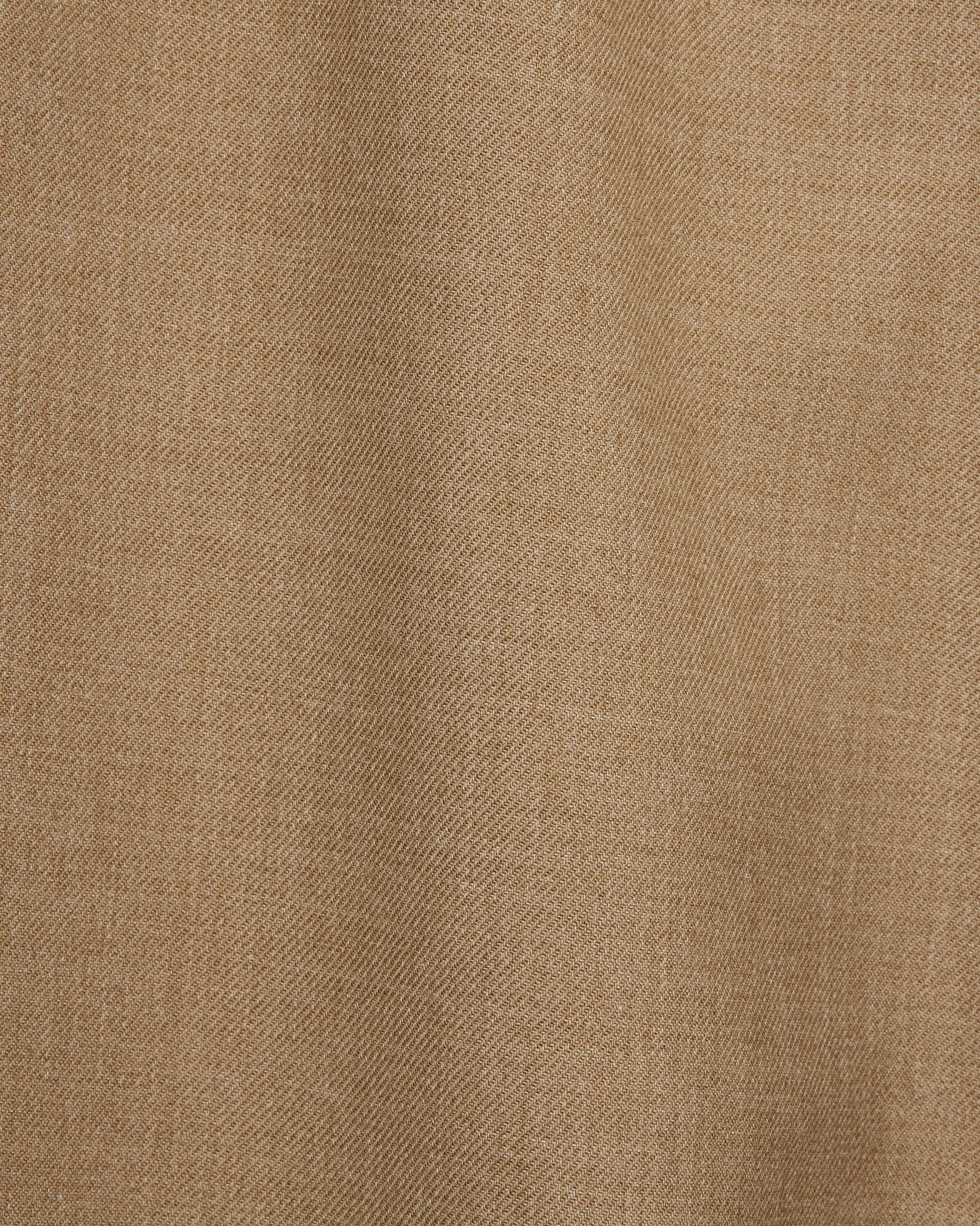 リサイクルポリエステル　ノンミュールジングウールギャバジン / 2タックミリタリートラウザーズ, Beige