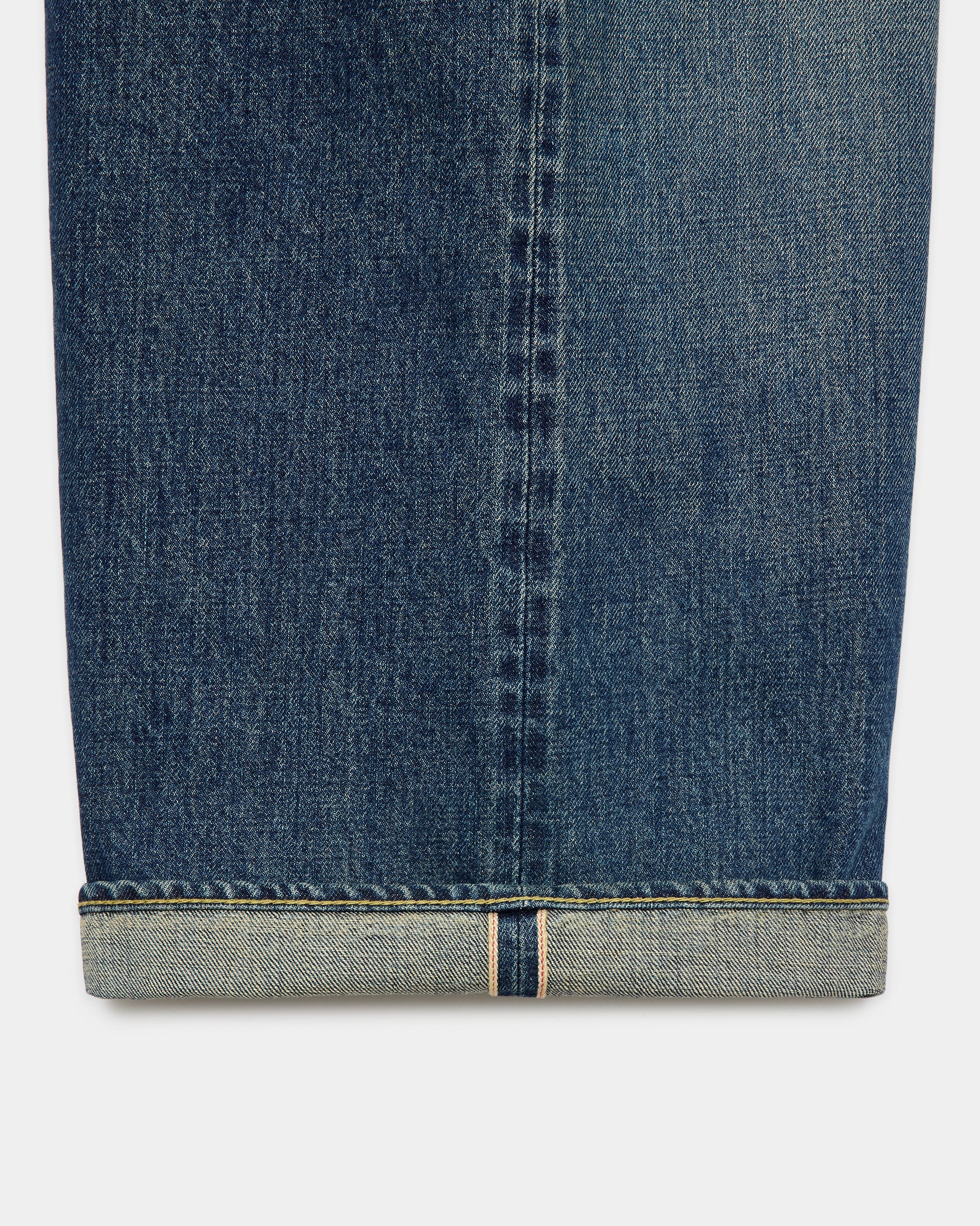 オーガニックコットン13.5ozセルビッチデニム / バギージーンズ, Indigo V.W