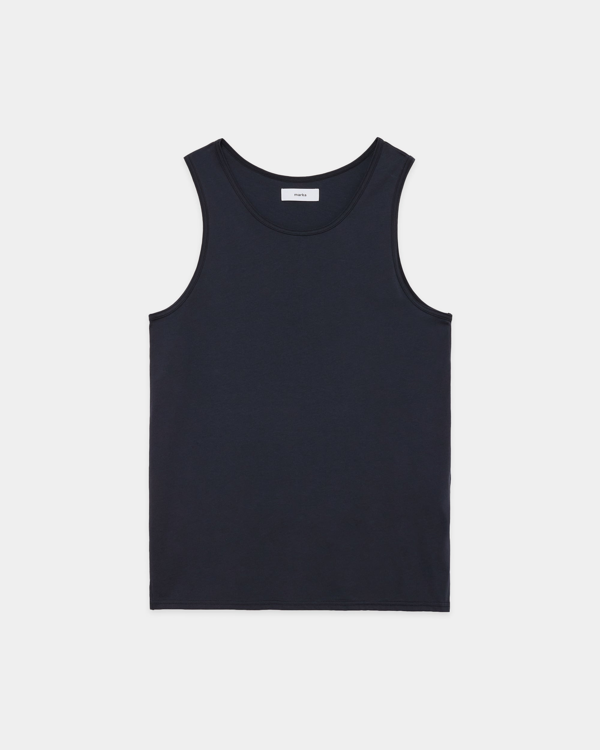 オーガニックコットン72/2強燃天竺 / タンクトップ, Charcoal