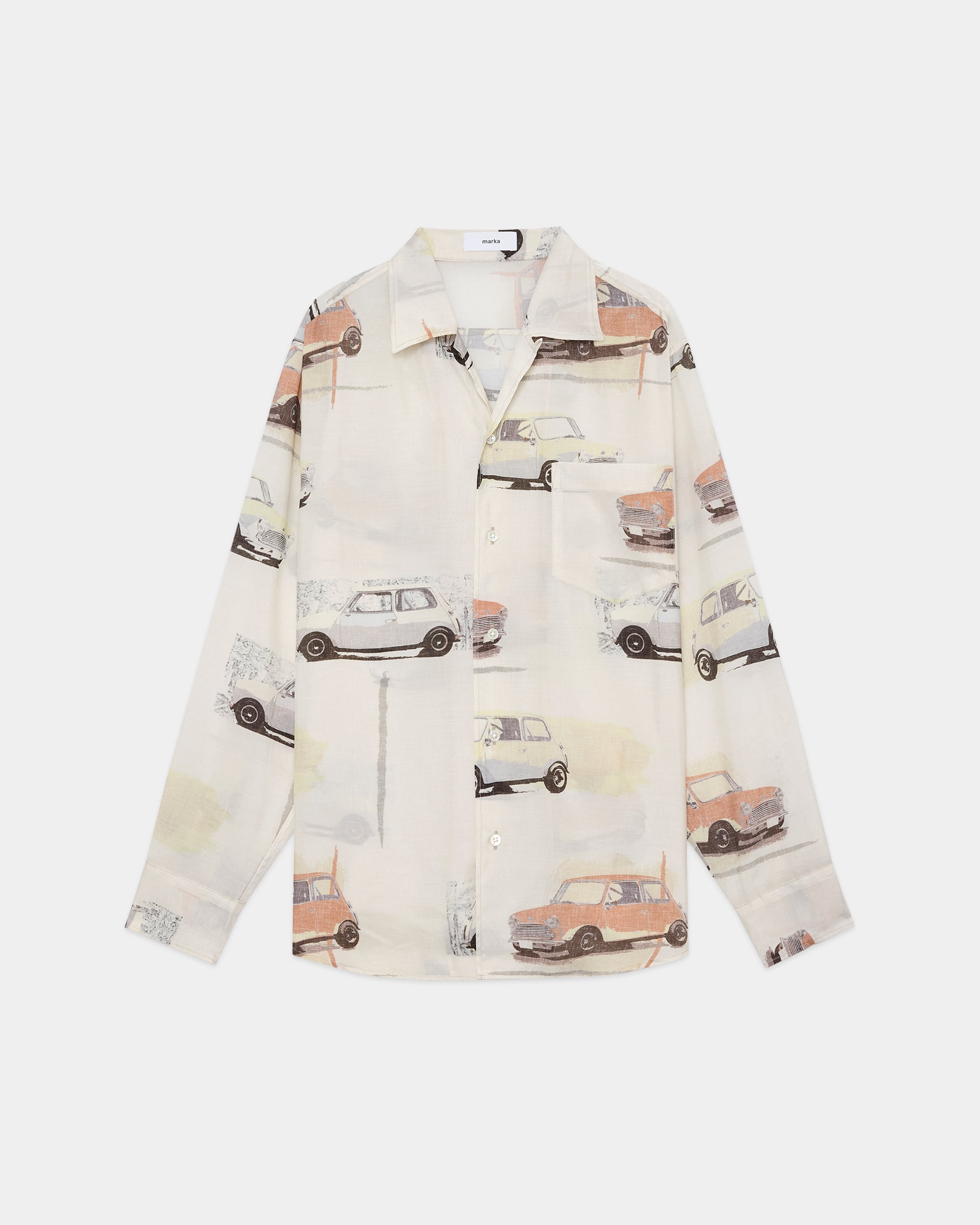 キュプラシルクローン / オープンカラー L/S シャツ, Graige Mini