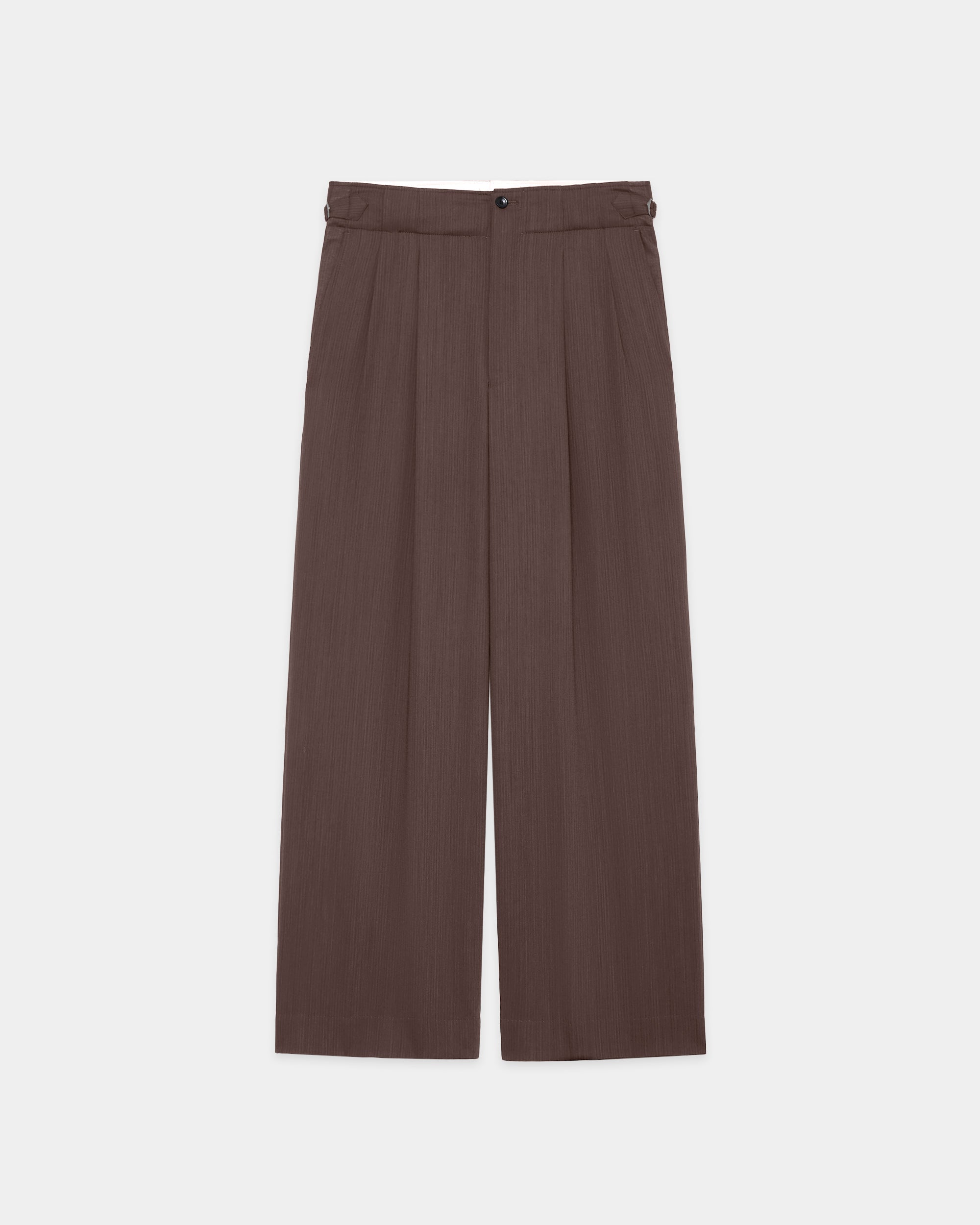 marka ツータック ミリタリートラウザーズ ウールトロピカル メランジ marka(マーカ) - TWO TUCK MILITARY TROUSERS WOOL TROPICAL MELANGE