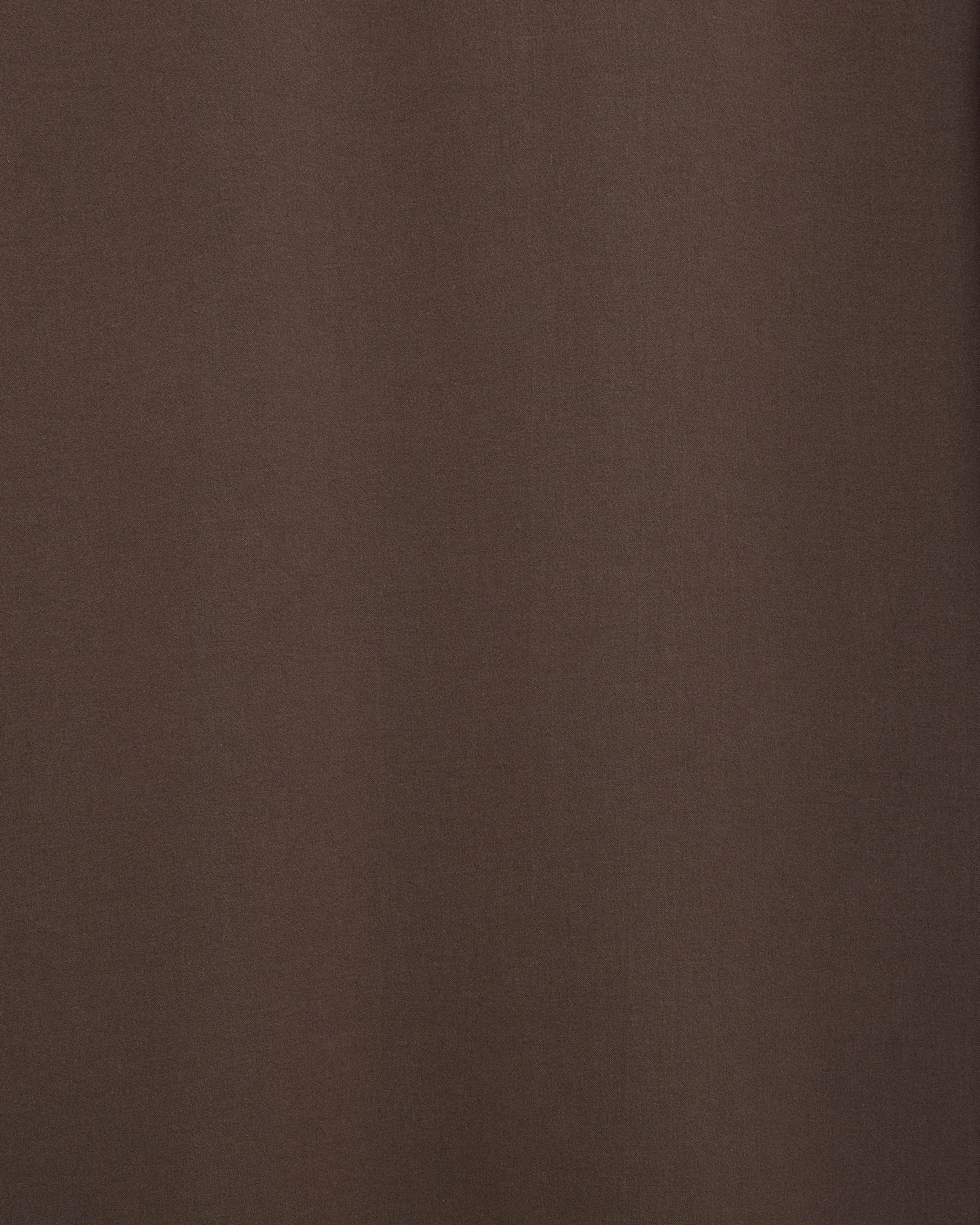 100/2オーガニックコットン強撚ローン / レギュラーカラーシャツ, Brown