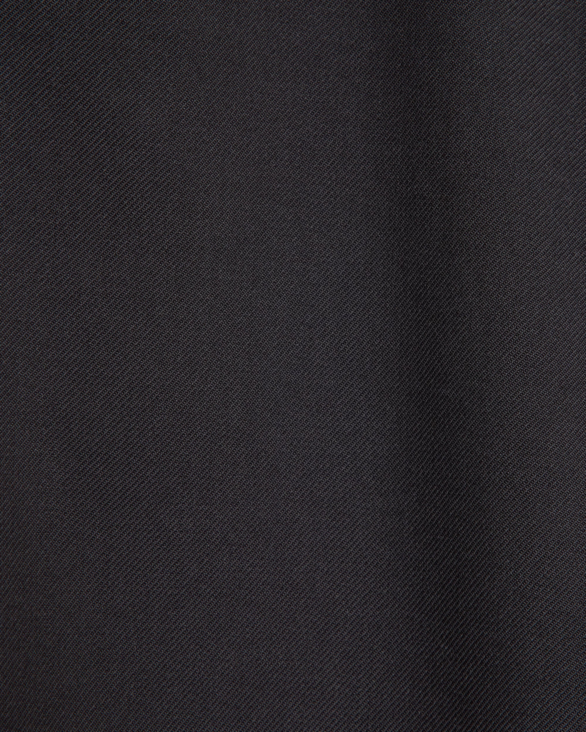 Recycled Polyester Wool Gabardine / Double Pleated Baggy Trousers, Charcoal Gray