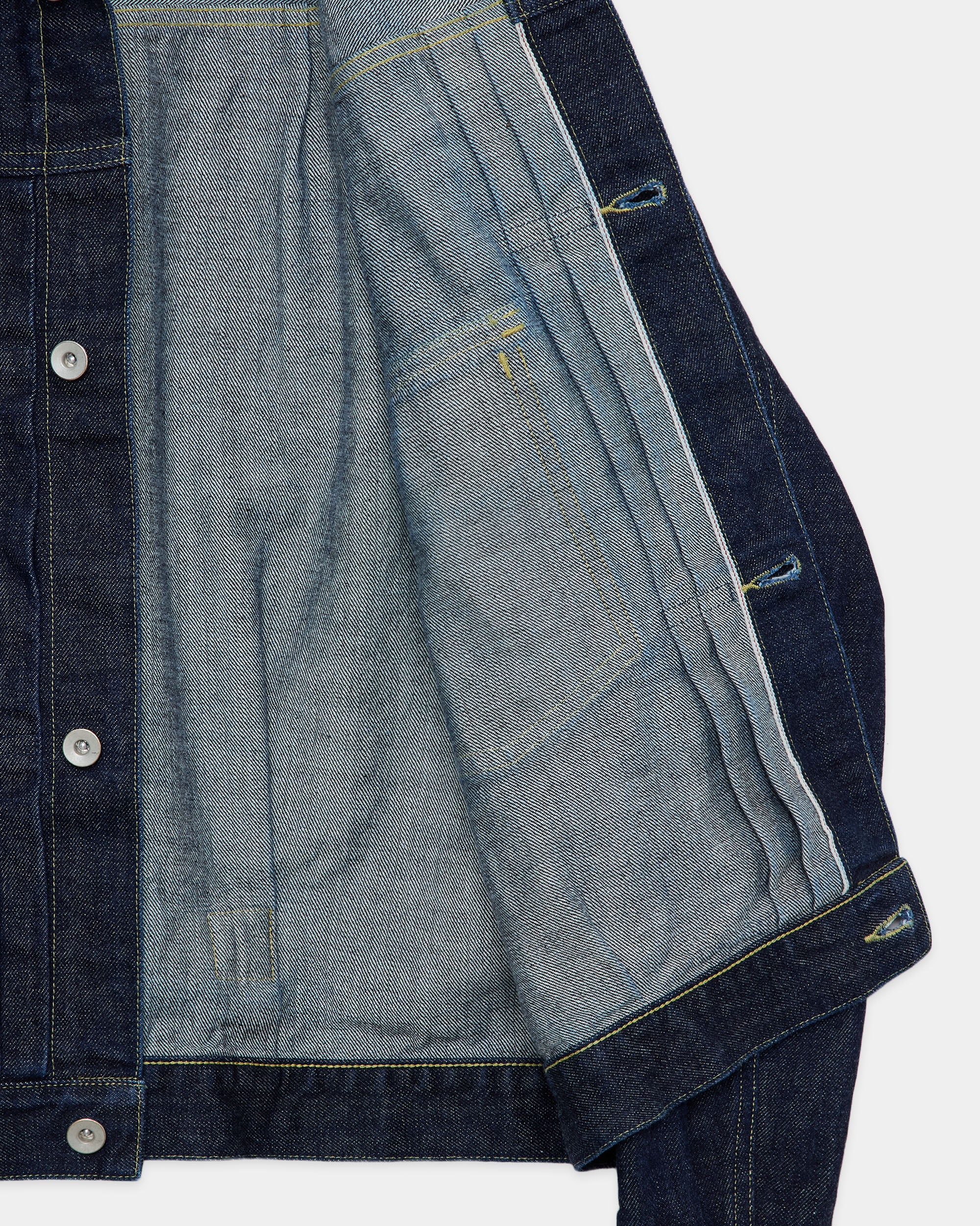 Organic Cotton 13.5oz Selvedge Denim / Type-1 Denim Jacket, Indigo