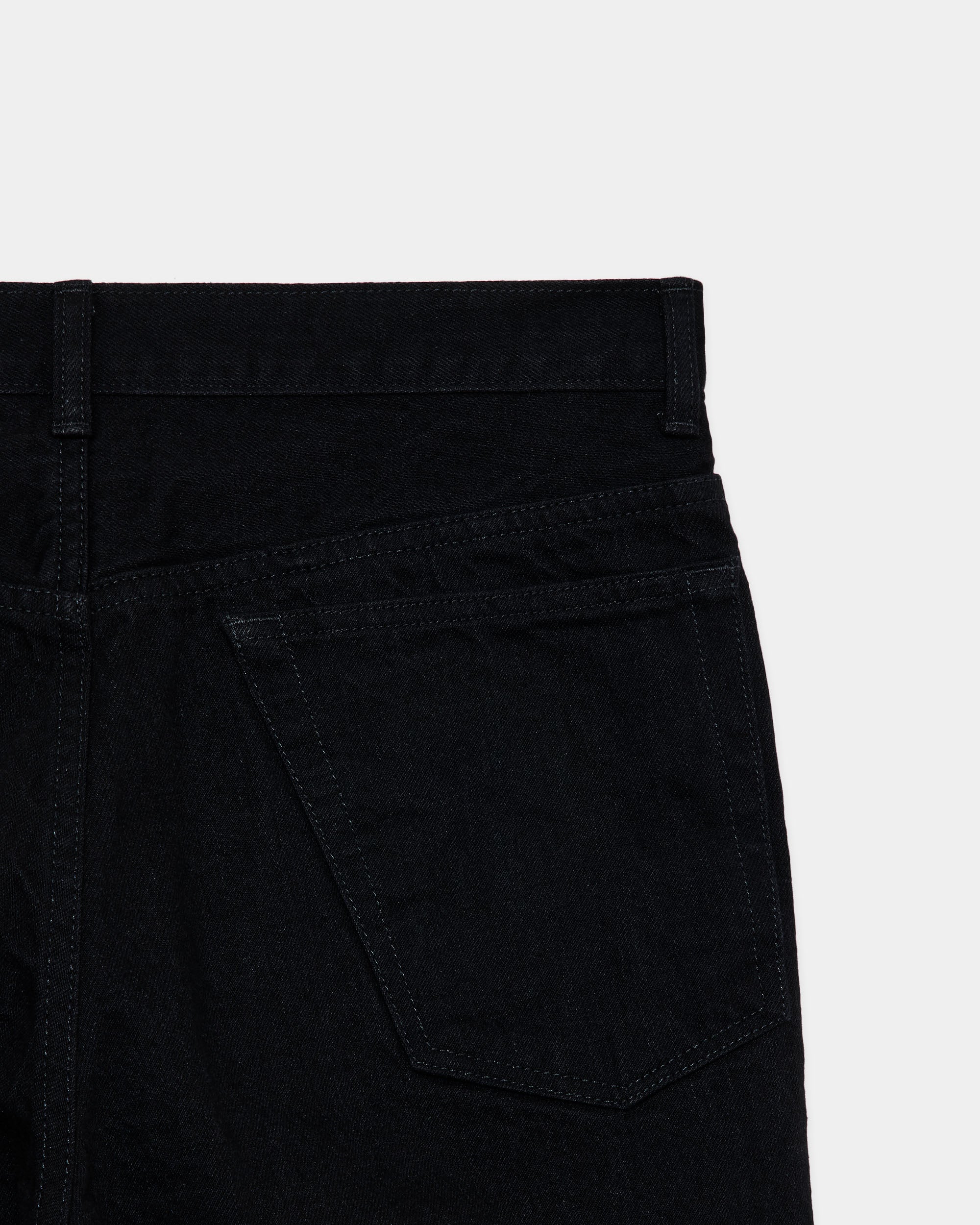 【PARKING別注】オーガニックコットン13.5ozセルビッチデニム / スライトフレアジーンズ, Black O.W