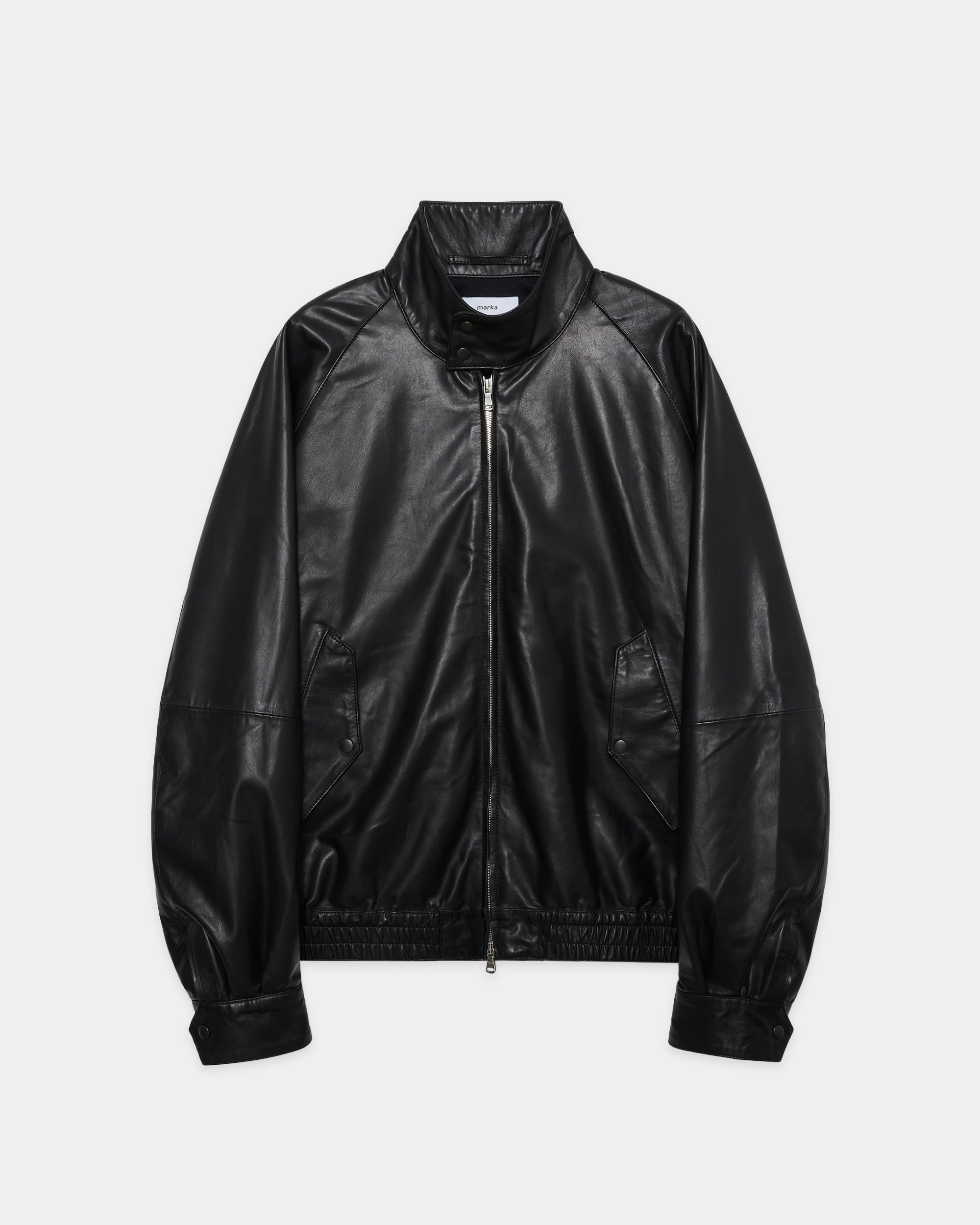 Glazed Sheepskin / Dog Ear Jacket, Black