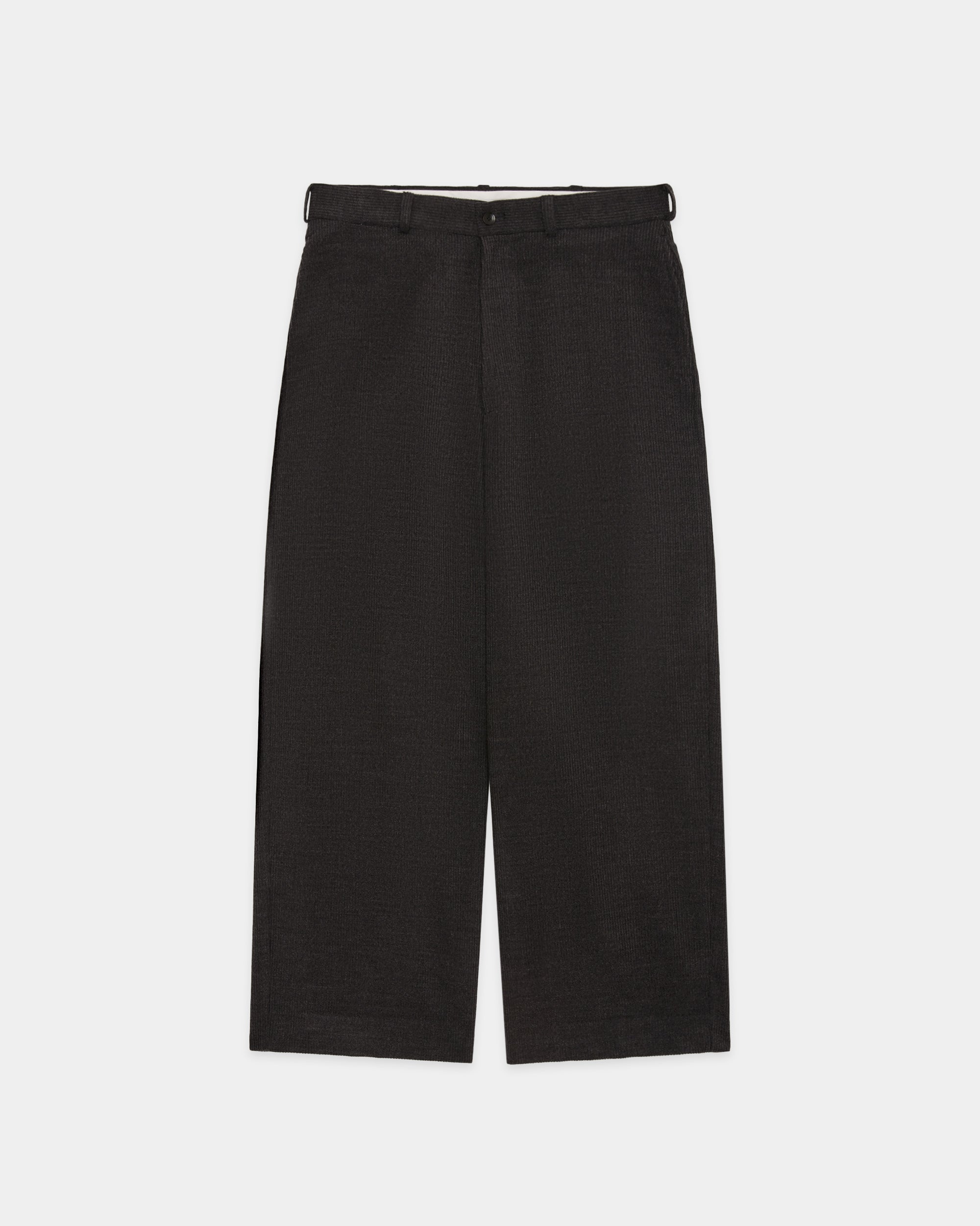 Super 120s Wool Corduroy / USMC Slacks, Top Gray